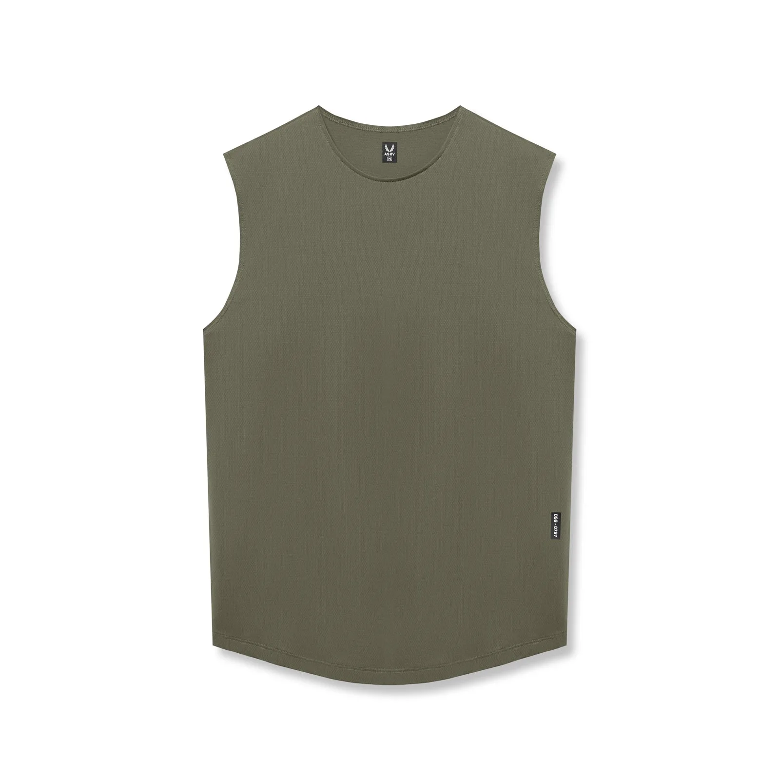 0757. AeroSilver Cutoff Tank - Olive ASRV