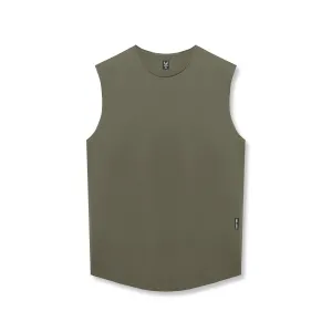 0757. AeroSilver Cutoff Tank - Olive ASRV