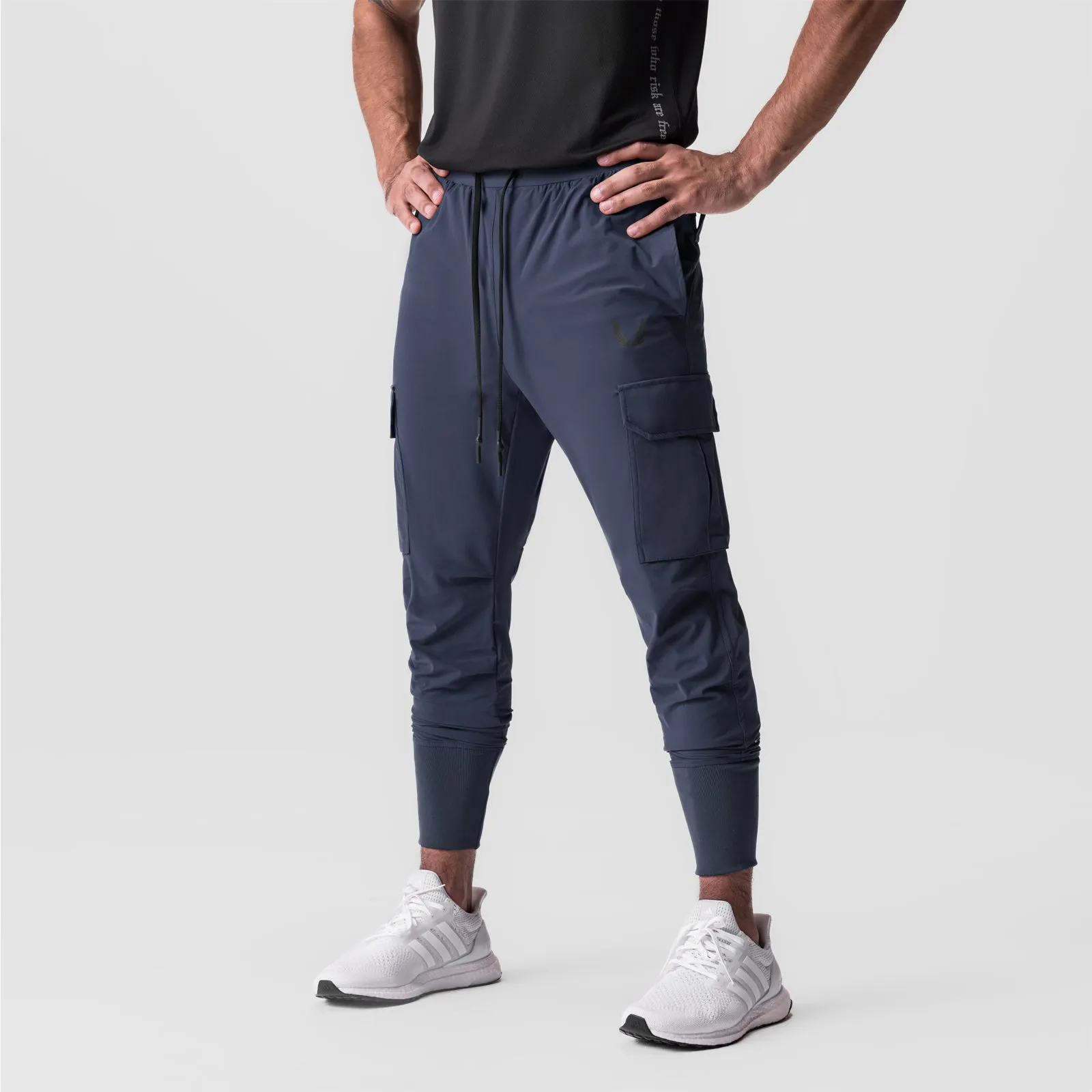 0825. Tetra-Lite Cargo High Rib Jogger - Navy ASRV