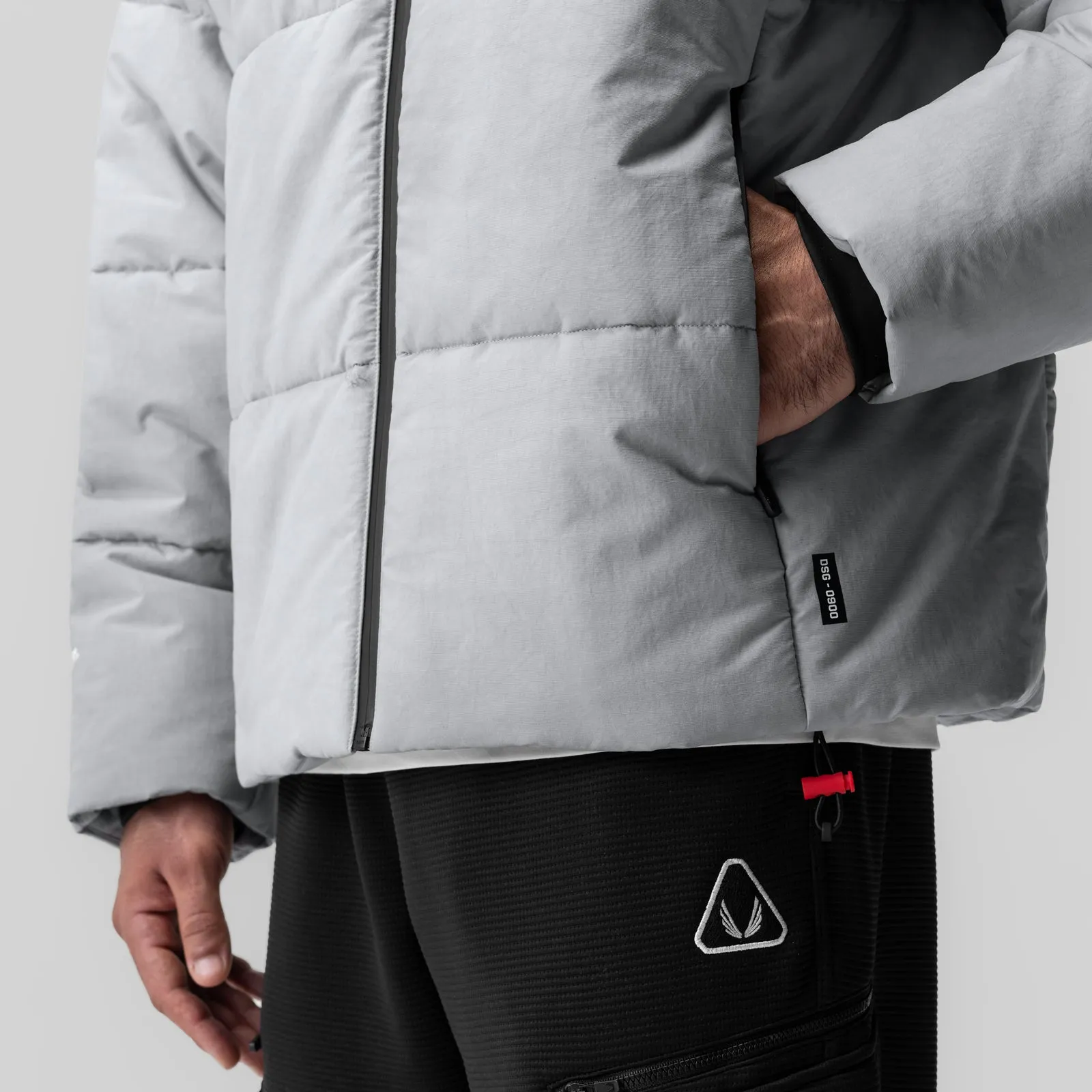 0900. PrimaLoft Weather-Ready Puffer Jacket - Grey "Wave Dye" ASRV