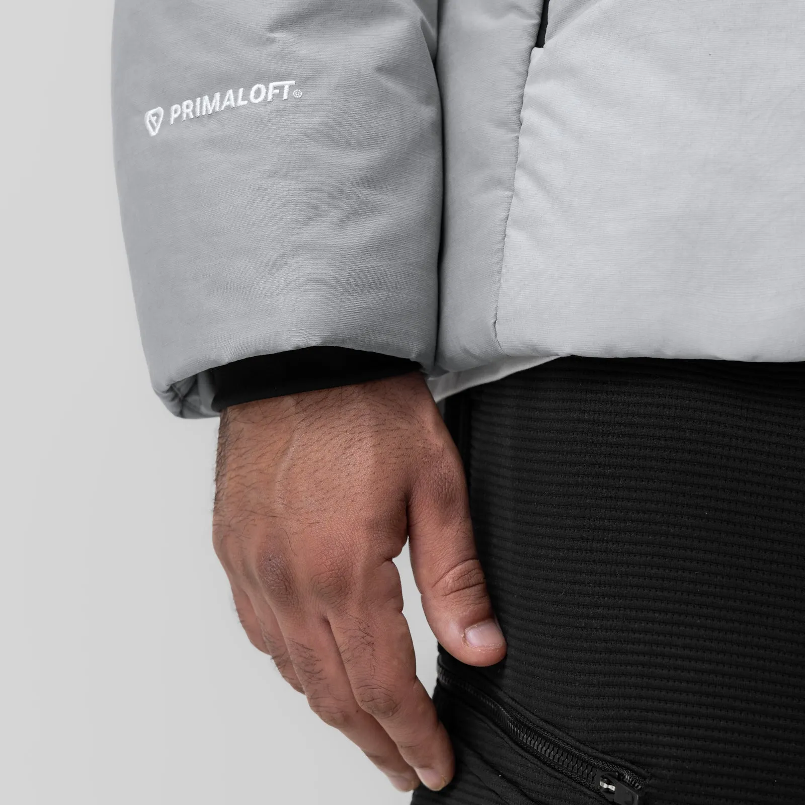 0900. PrimaLoft Weather-Ready Puffer Jacket - Grey "Wave Dye" ASRV