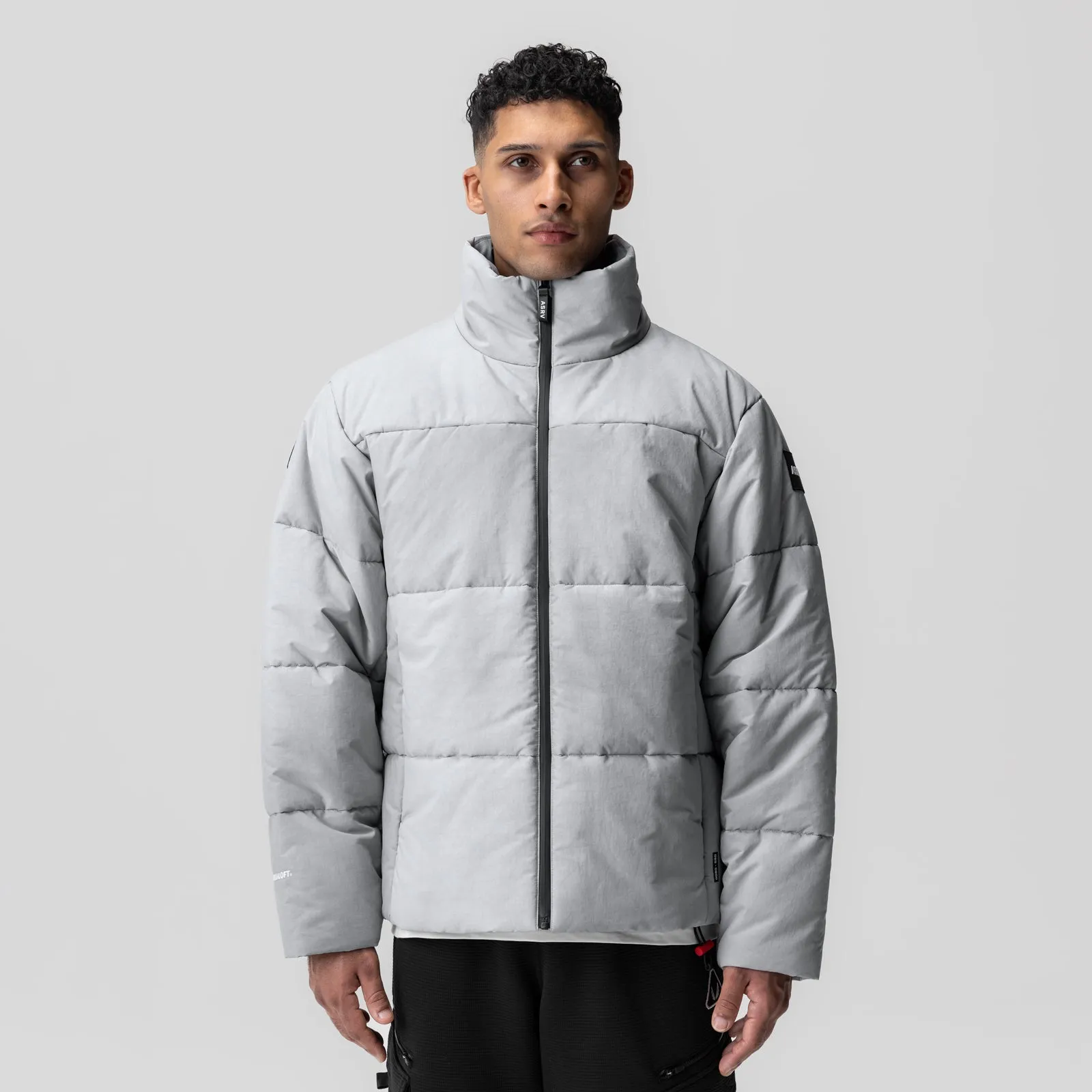 0900. PrimaLoft Weather-Ready Puffer Jacket - Grey "Wave Dye" ASRV