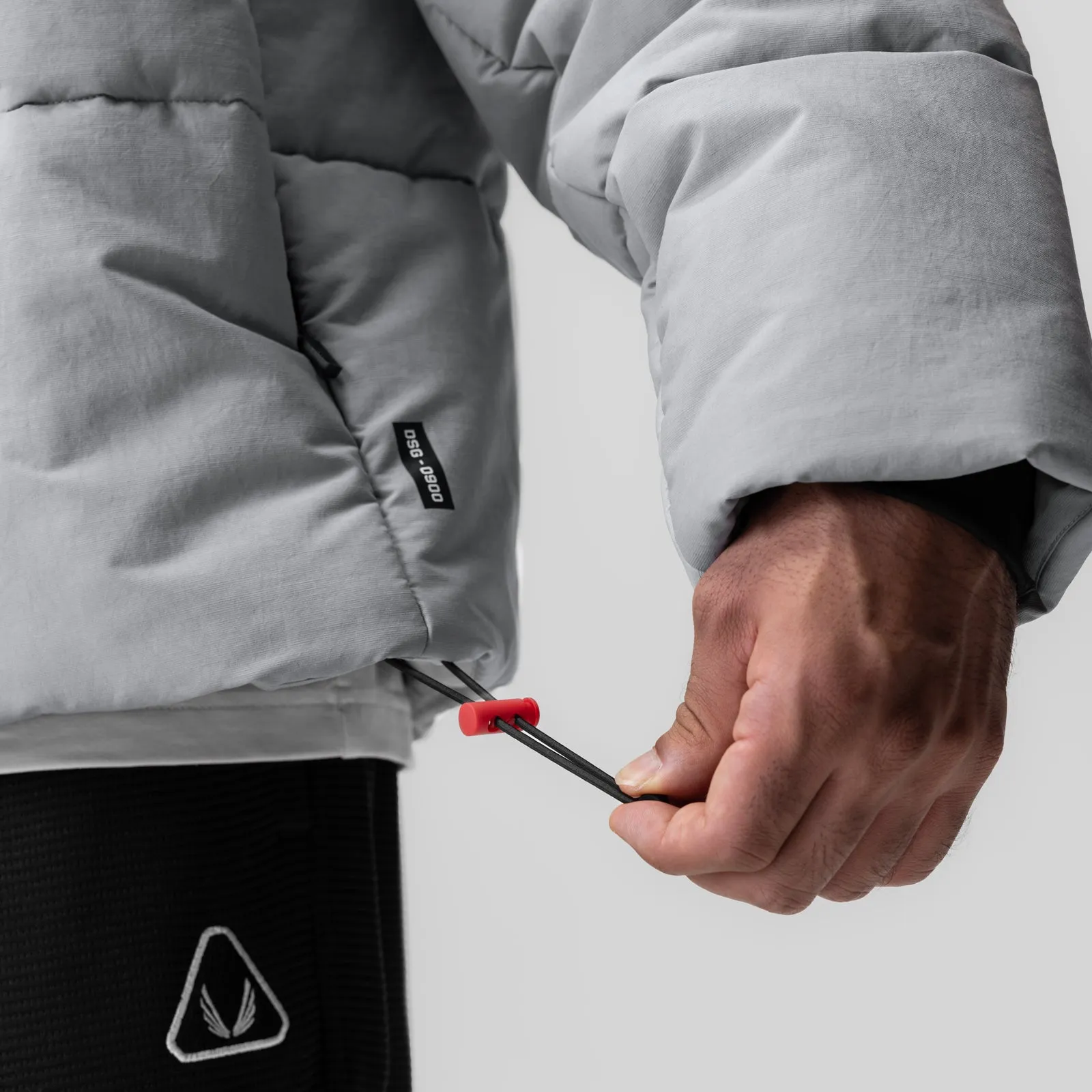 0900. PrimaLoft Weather-Ready Puffer Jacket - Grey "Wave Dye" ASRV