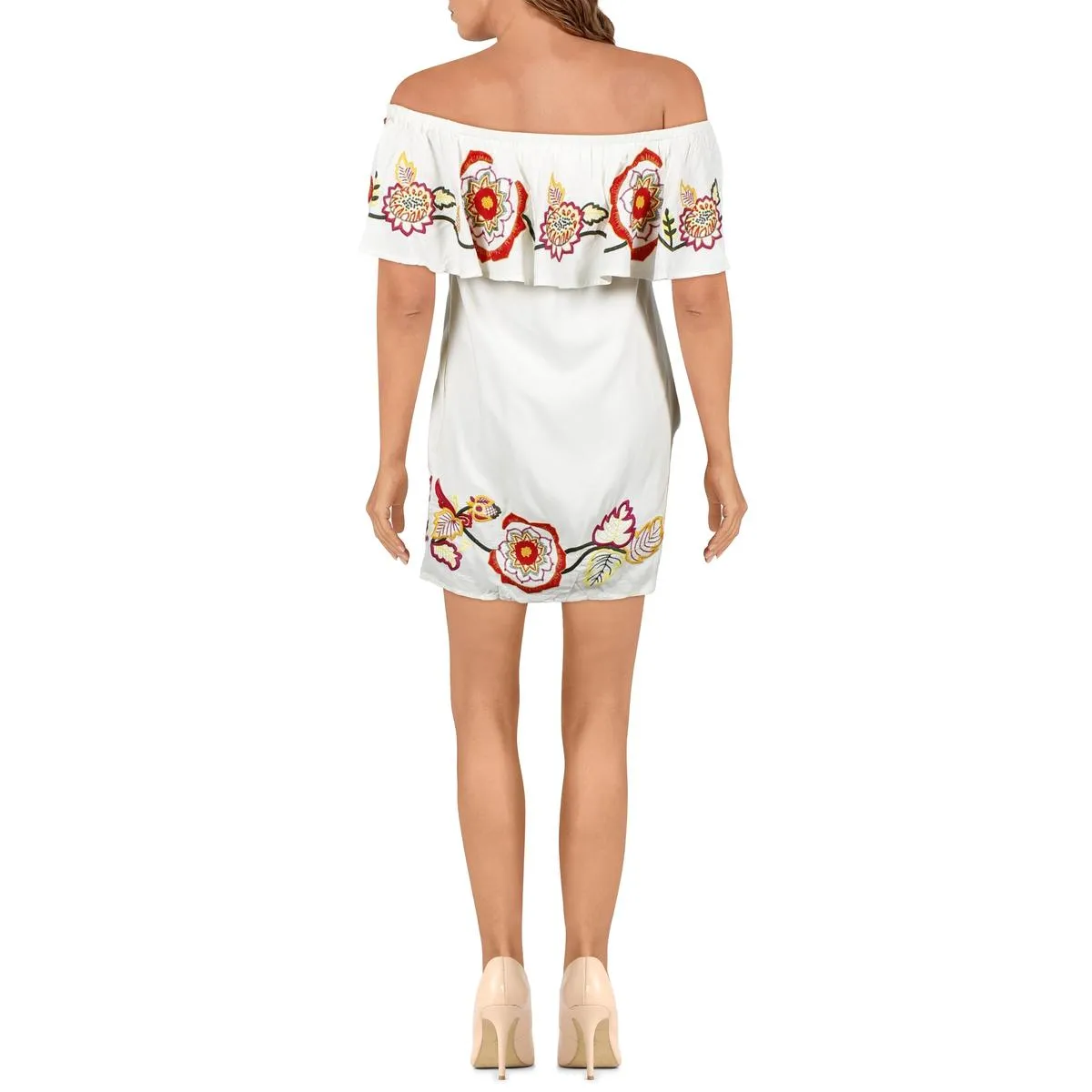 #1 Best Seller: Adelaide Womens Floral Embroidered Mini Sundress  Almost Sold Out!