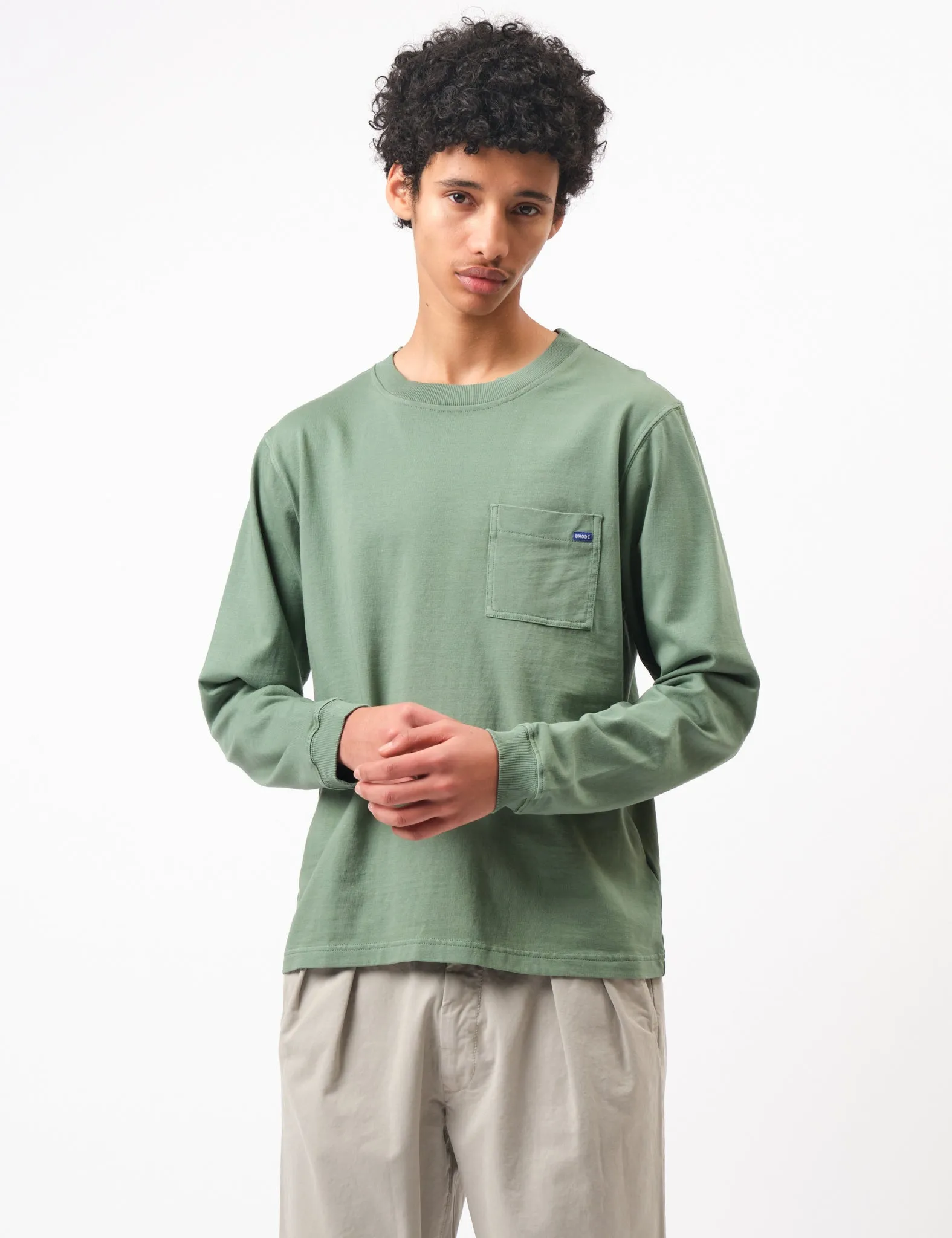 #1 Best Seller: Bhode Everyday Long Sleeve Jersey 300gsm - Sage Green  Limited Stock!
