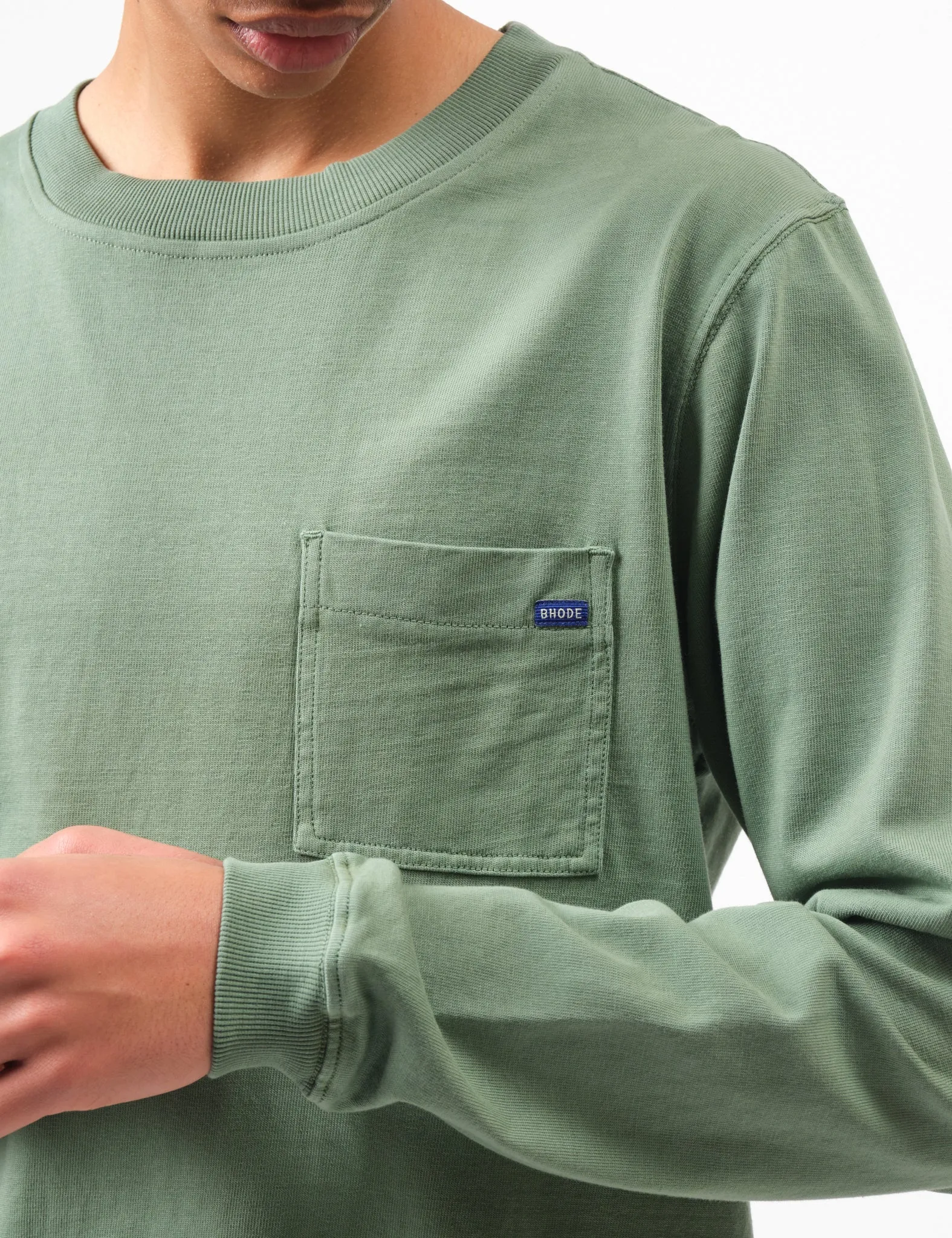 #1 Best Seller: Bhode Everyday Long Sleeve Jersey 300gsm - Sage Green  Limited Stock!