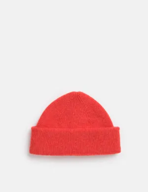 #1 Best Seller: Bhode Newlyn Fishermans Wool Beanie Hat (Knitted in Scotland) - Inferno  Almost Sold Out!