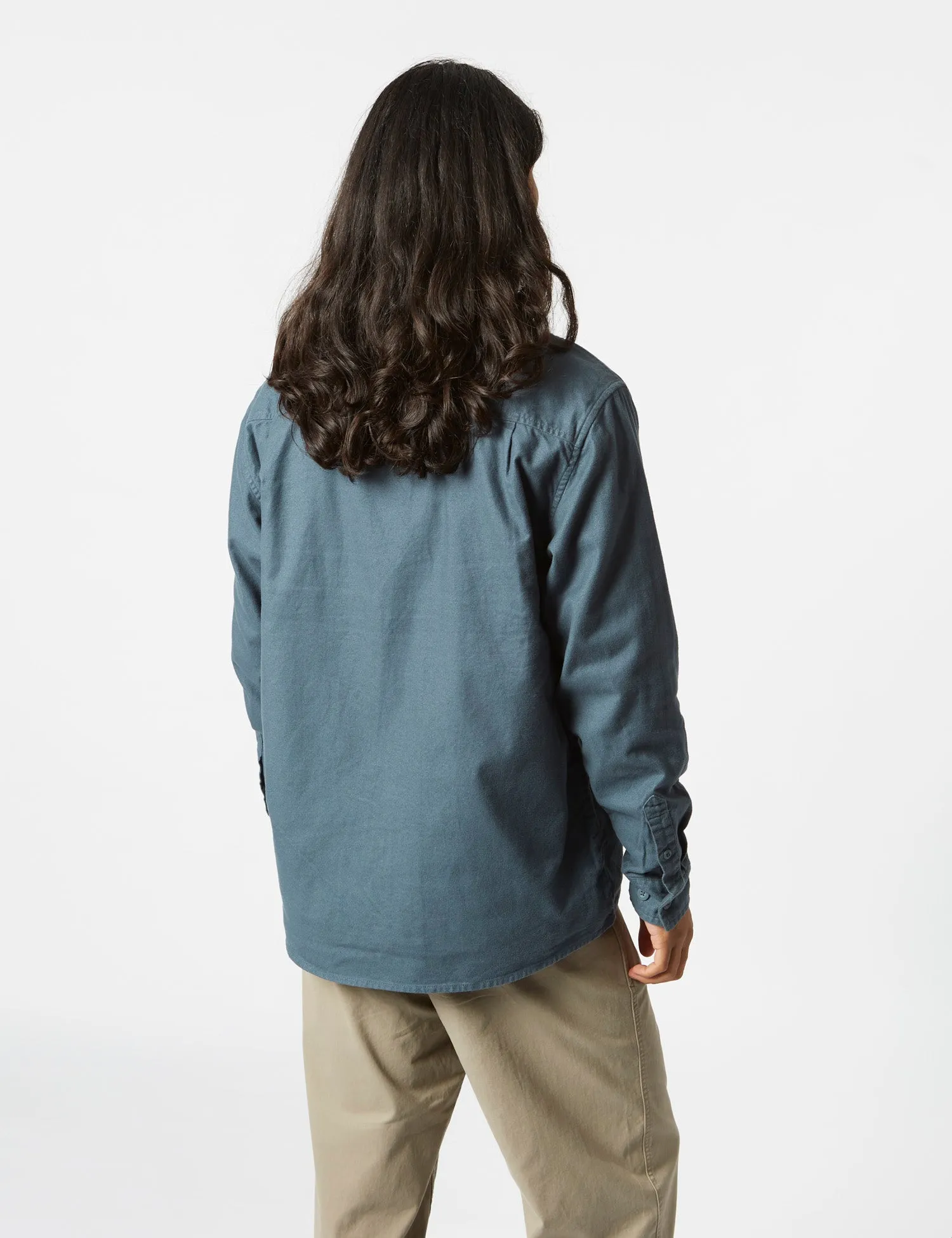 #1 Best Seller: Carhartt-WIP Milford Zip Shirt Jacket (Loose) - Ore Blue  Going Fast!