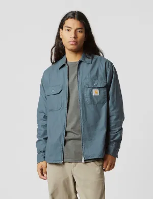 #1 Best Seller: Carhartt-WIP Milford Zip Shirt Jacket (Loose) - Ore Blue  Going Fast!