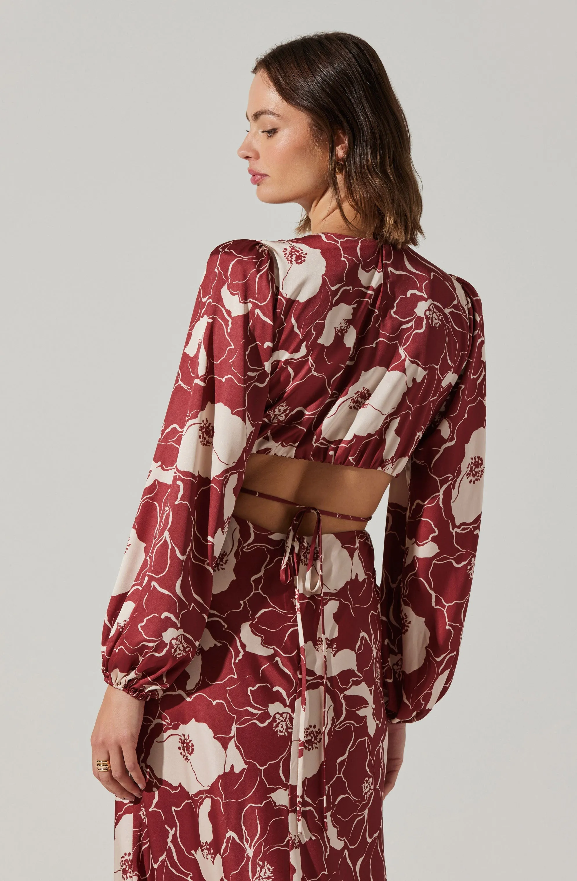 #1 Best Seller: Quinn Floral Cutout Maxi Dress  Going Fast!