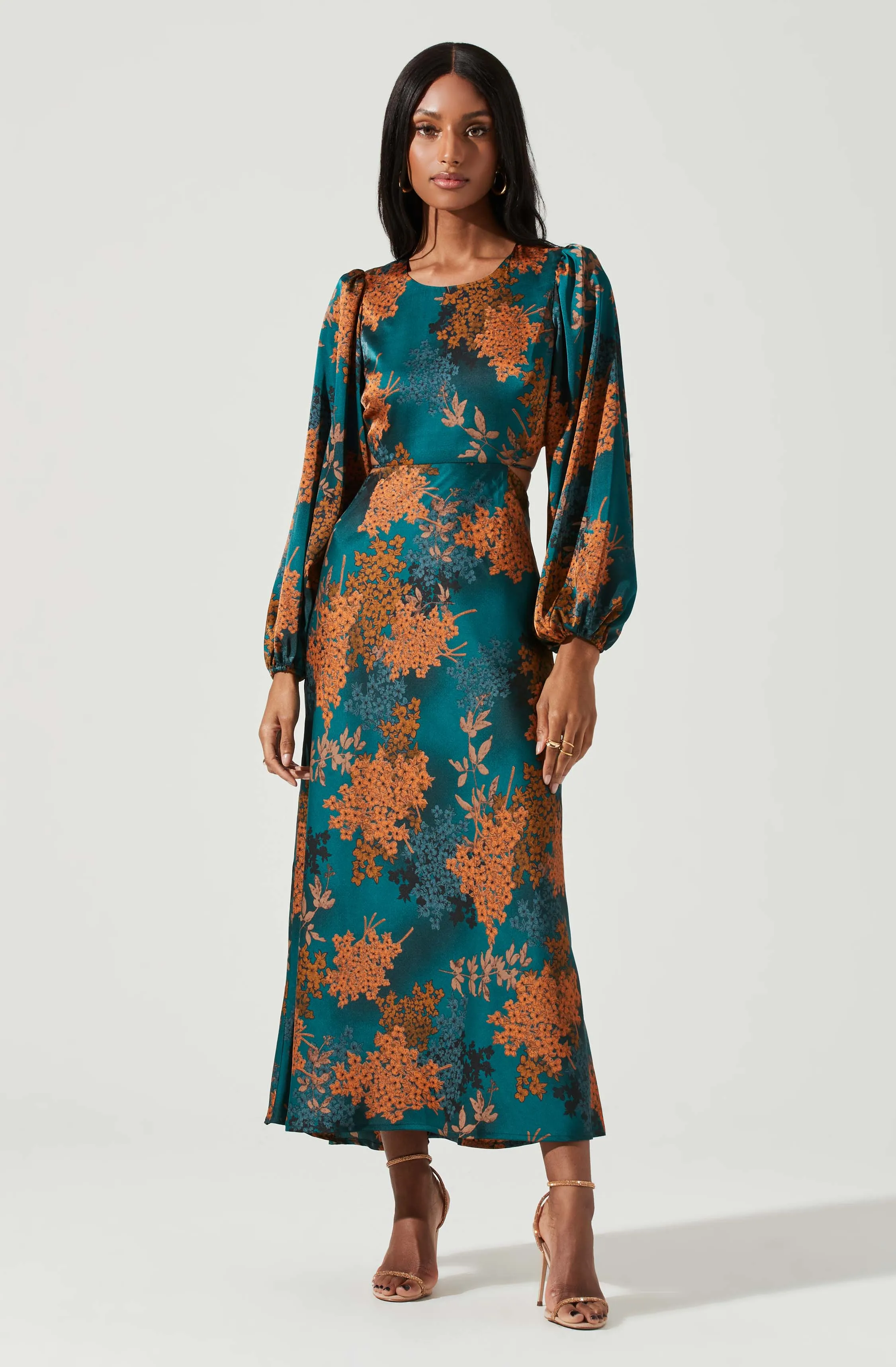 #1 Best Seller: Quinn Floral Cutout Maxi Dress  Going Fast!