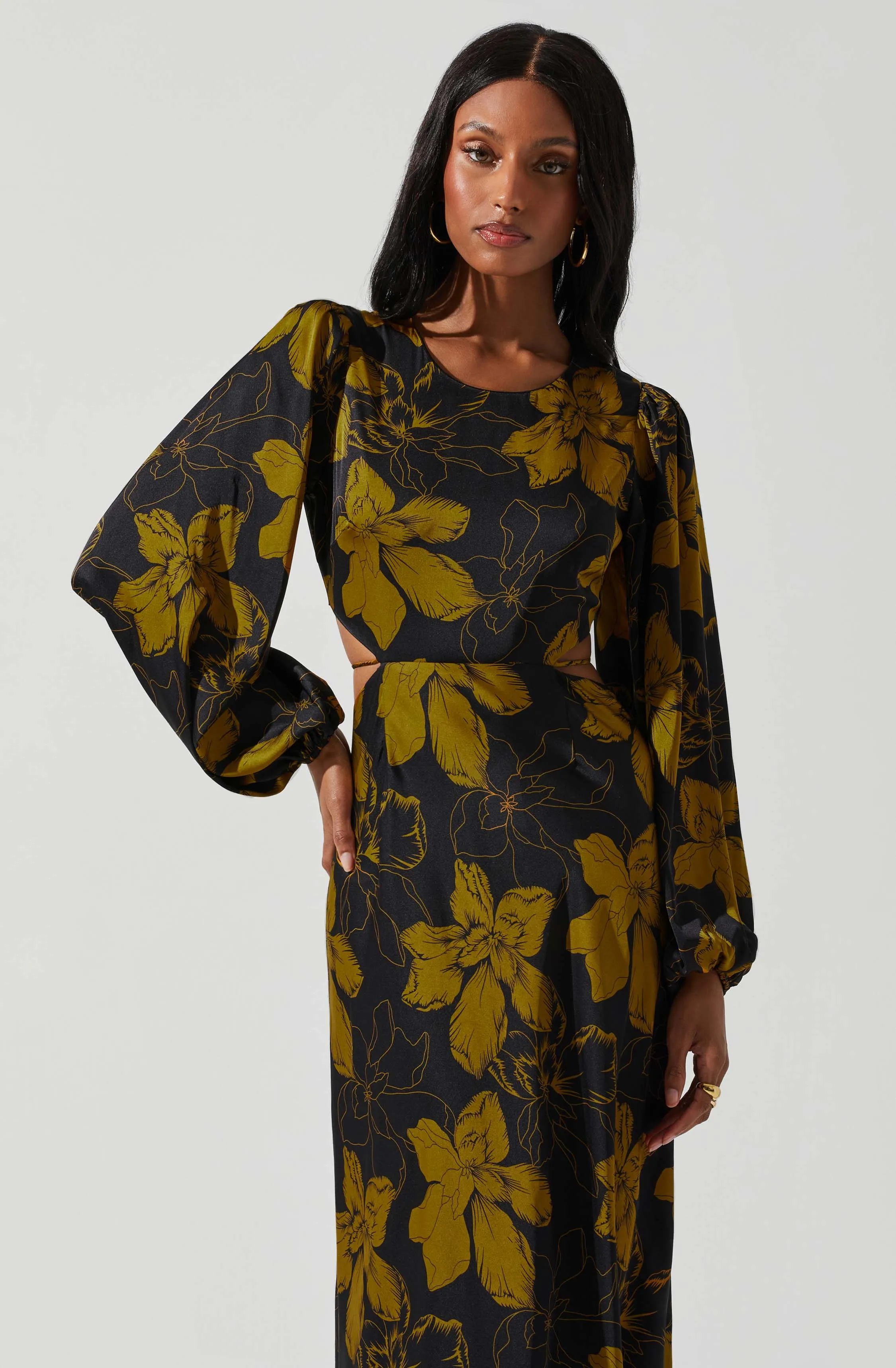 #1 Best Seller: Quinn Floral Cutout Maxi Dress  Going Fast!