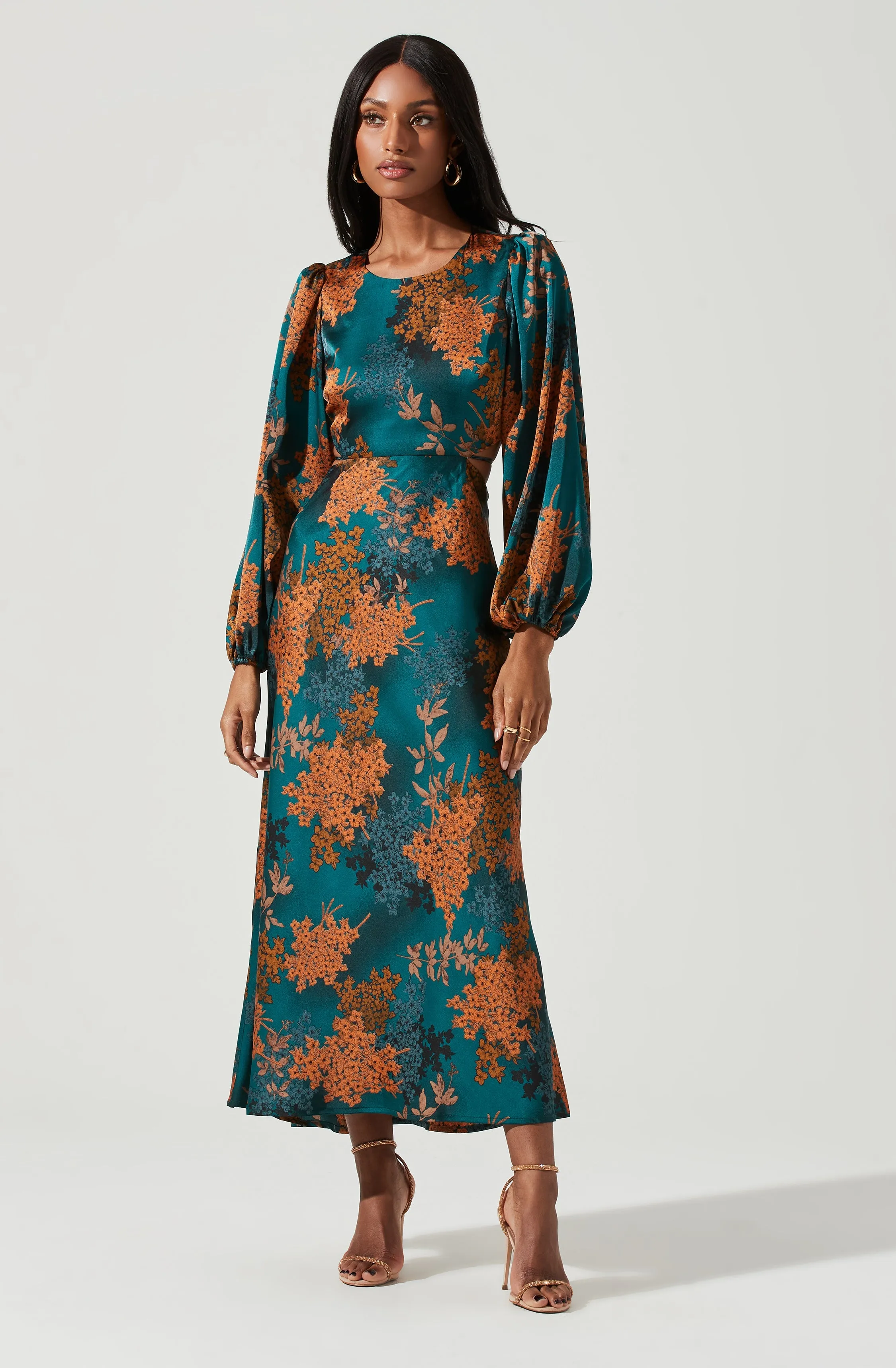 #1 Best Seller: Quinn Floral Cutout Maxi Dress  Going Fast!