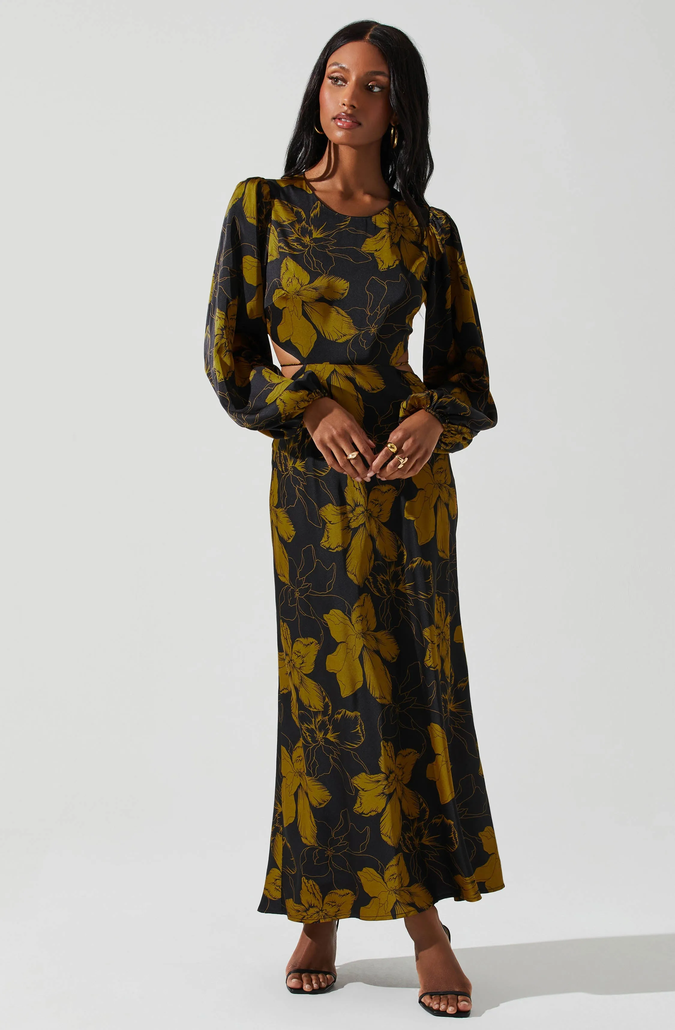 #1 Best Seller: Quinn Floral Cutout Maxi Dress  Going Fast!