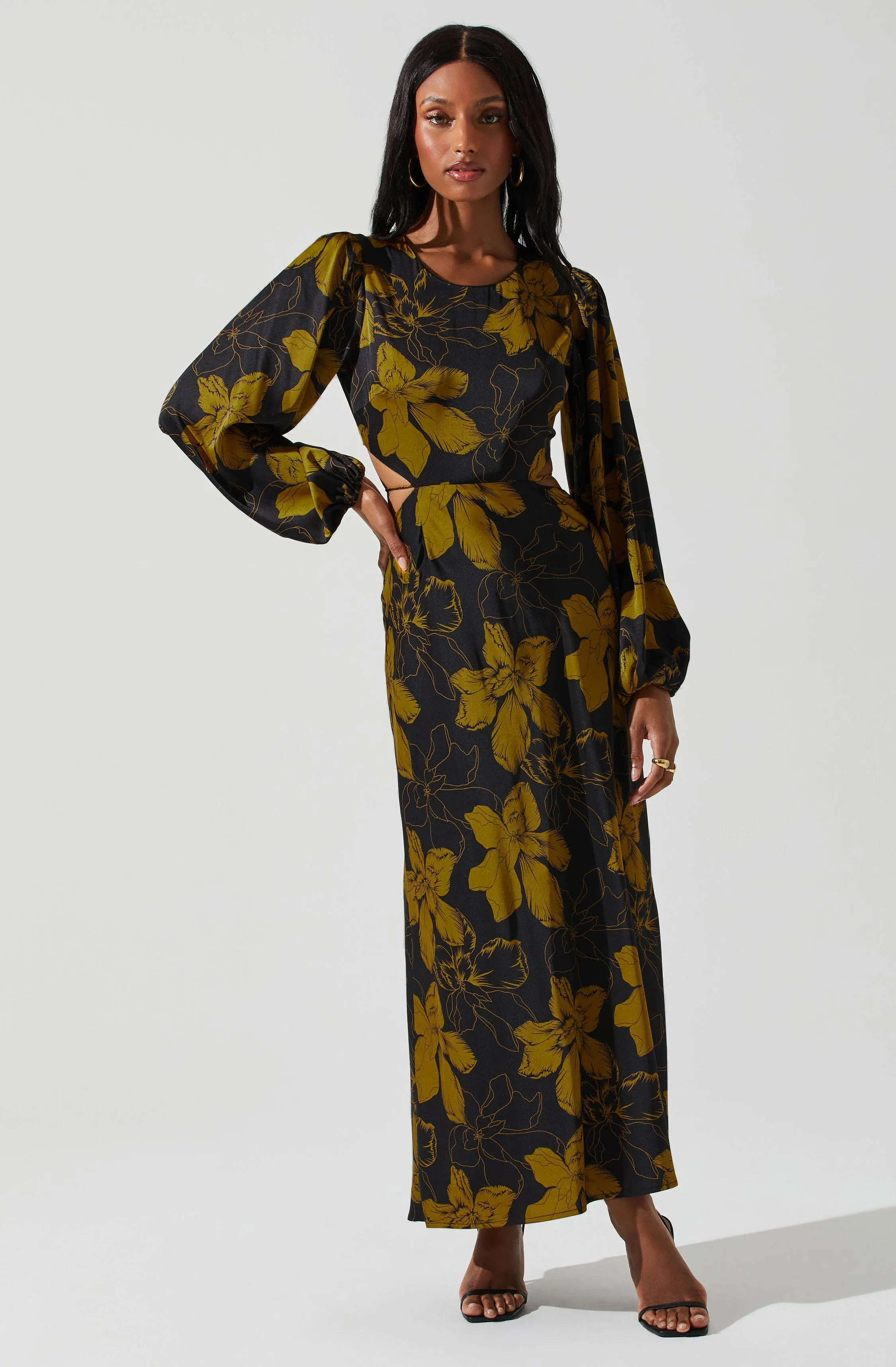 #1 Best Seller: Quinn Floral Cutout Maxi Dress  Going Fast!