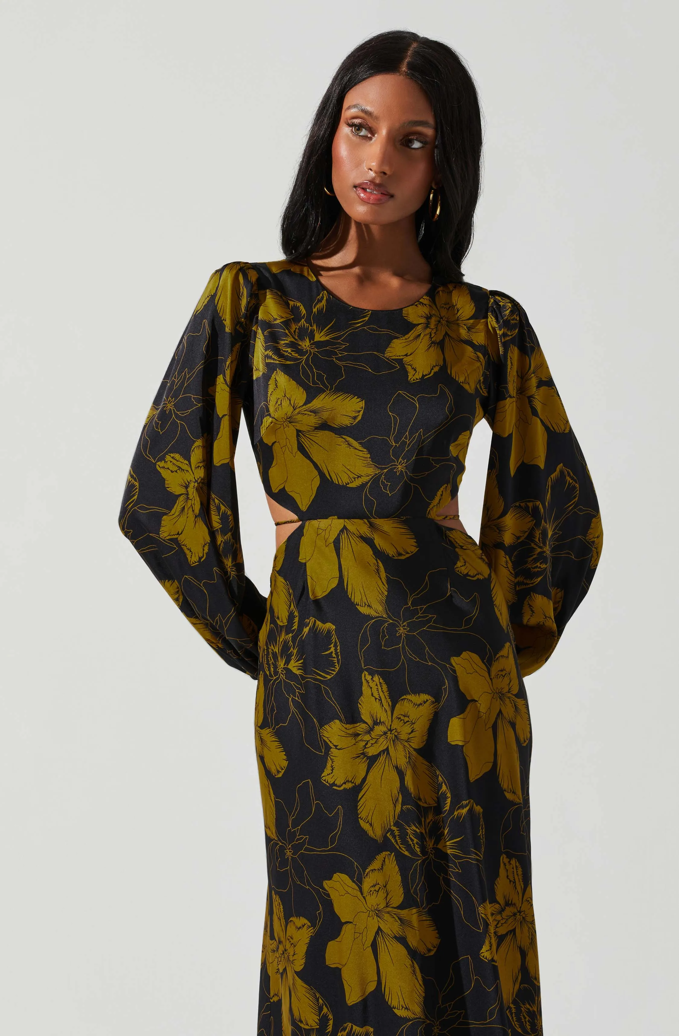 #1 Best Seller: Quinn Floral Cutout Maxi Dress  Going Fast!