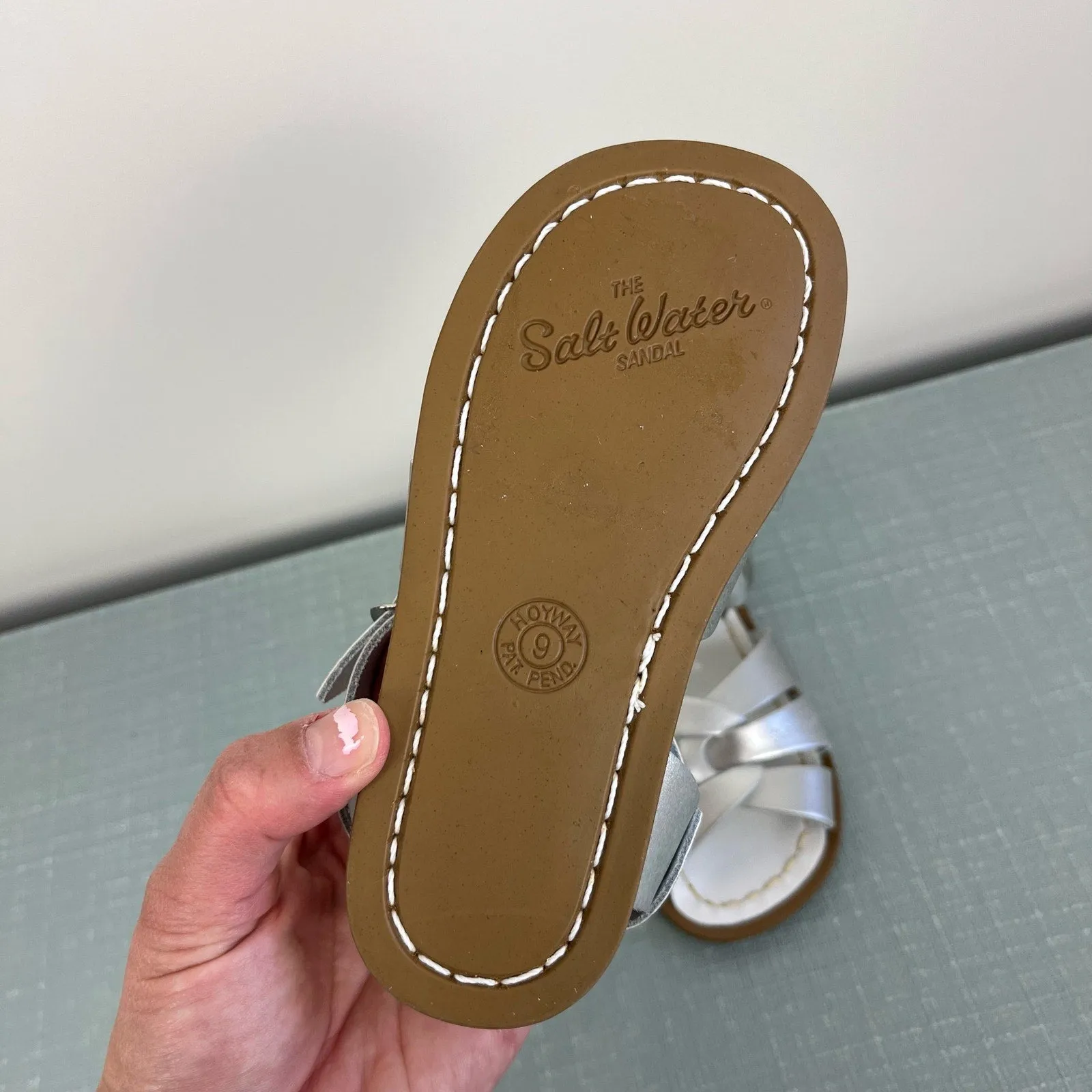#1 Best Seller: Saltwater Original Girls Silver Sandals 9  Stylish & Comfortable