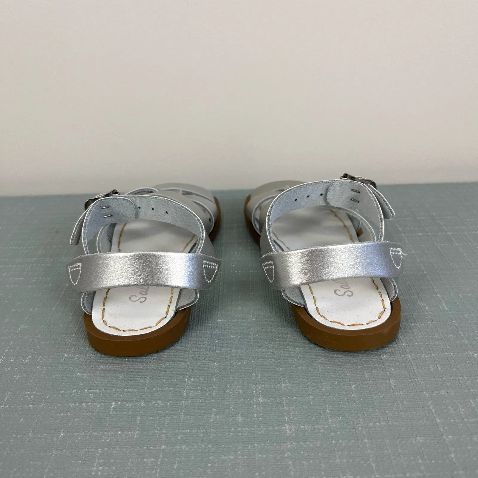 #1 Best Seller: Saltwater Original Girls Silver Sandals 9  Stylish & Comfortable