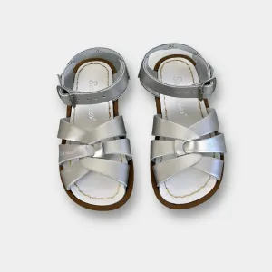 #1 Best Seller: Saltwater Original Girls Silver Sandals 9  Stylish & Comfortable