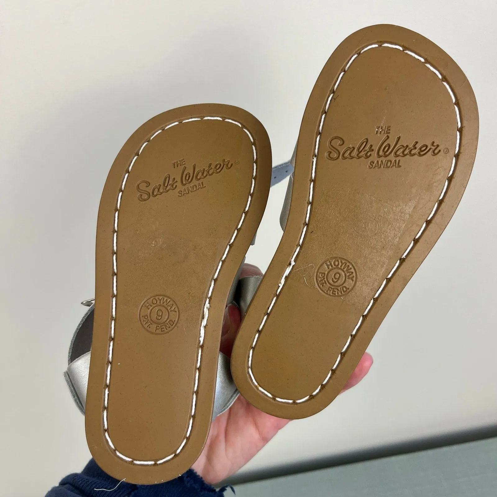 #1 Best Seller: Saltwater Original Girls Silver Sandals 9  Stylish & Comfortable