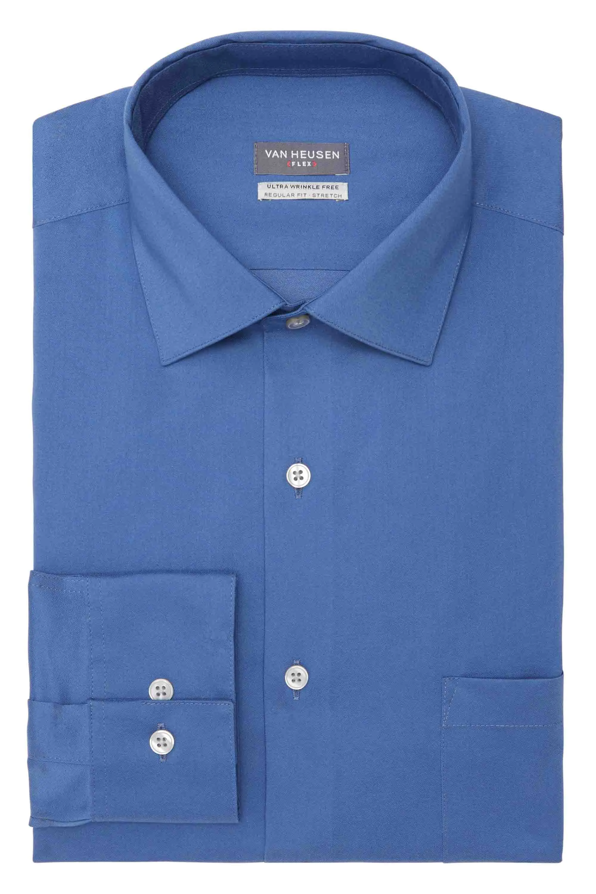 #1 Best Seller: Van Heusen Regular Fit Ultra Wrinkle Free Stretch FLEX Solid  Limited Availability!