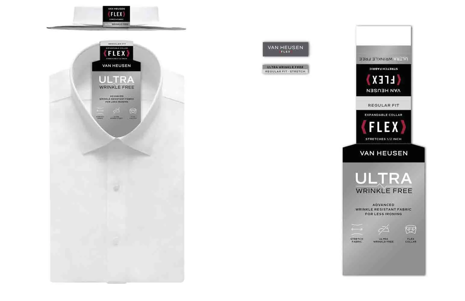 #1 Best Seller: Van Heusen Regular Fit Ultra Wrinkle Free Stretch FLEX Solid  Limited Availability!
