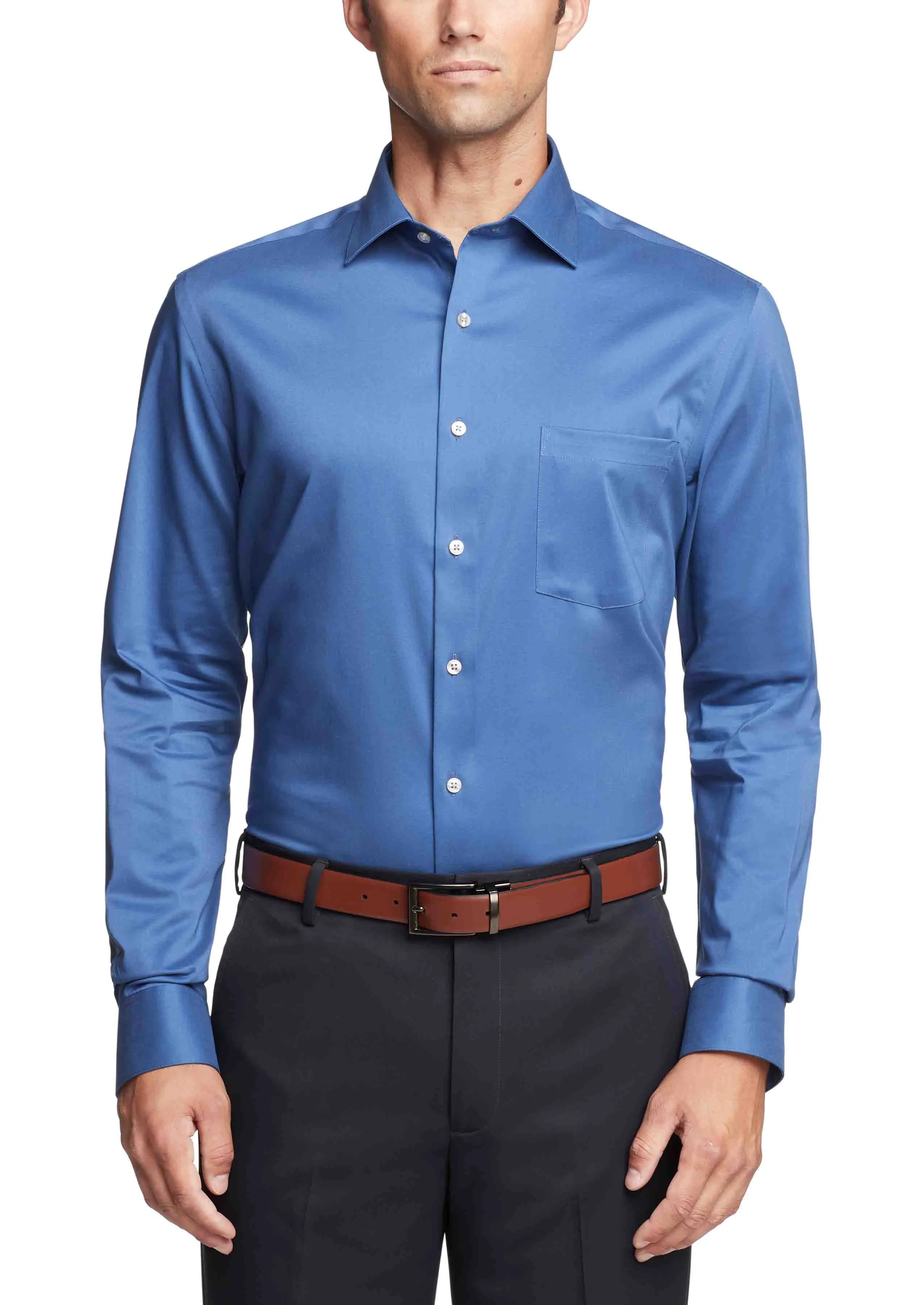 #1 Best Seller: Van Heusen Regular Fit Ultra Wrinkle Free Stretch FLEX Solid  Limited Availability!