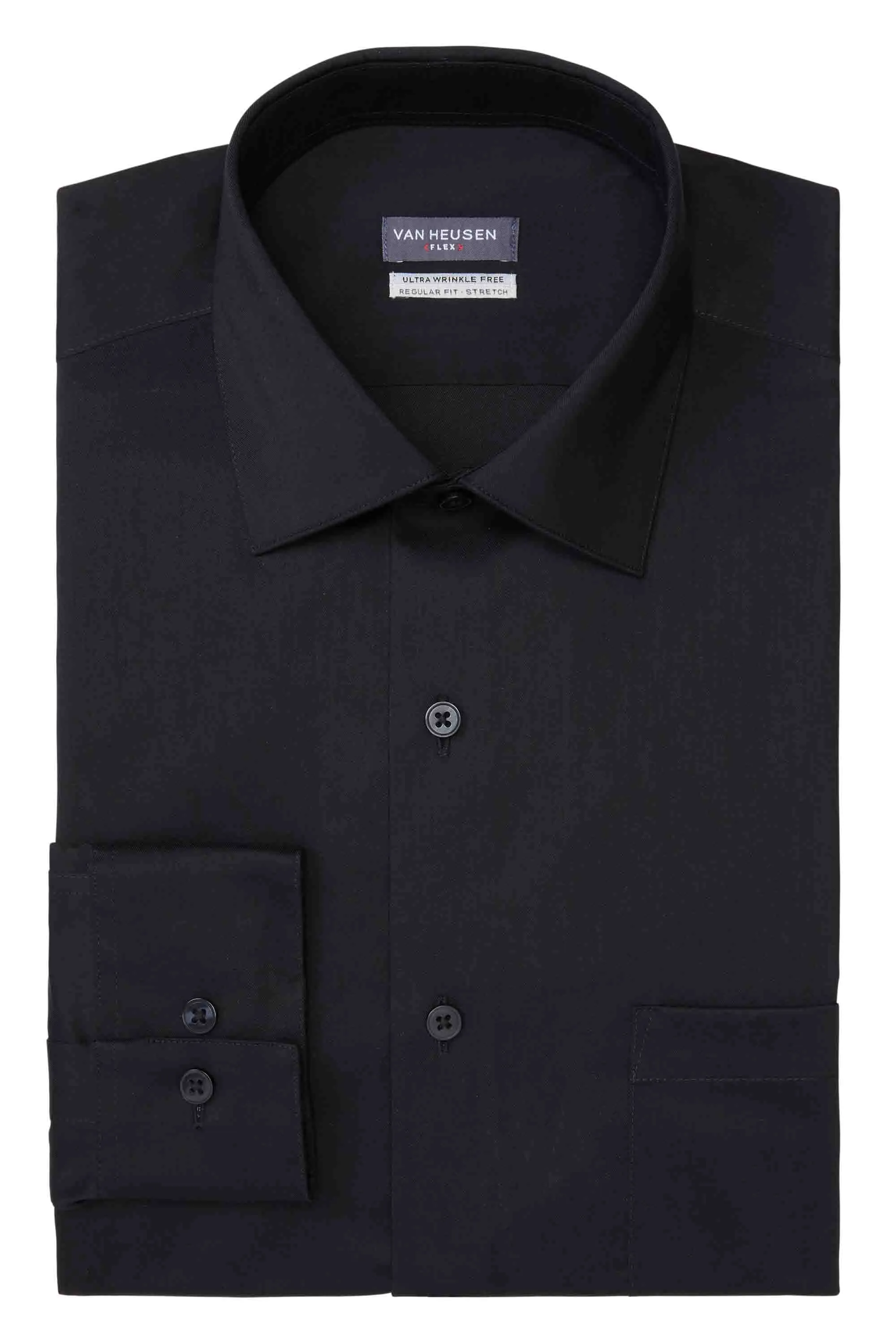 #1 Best Seller: Van Heusen Regular Fit Ultra Wrinkle Free Stretch FLEX Solid  Limited Availability!