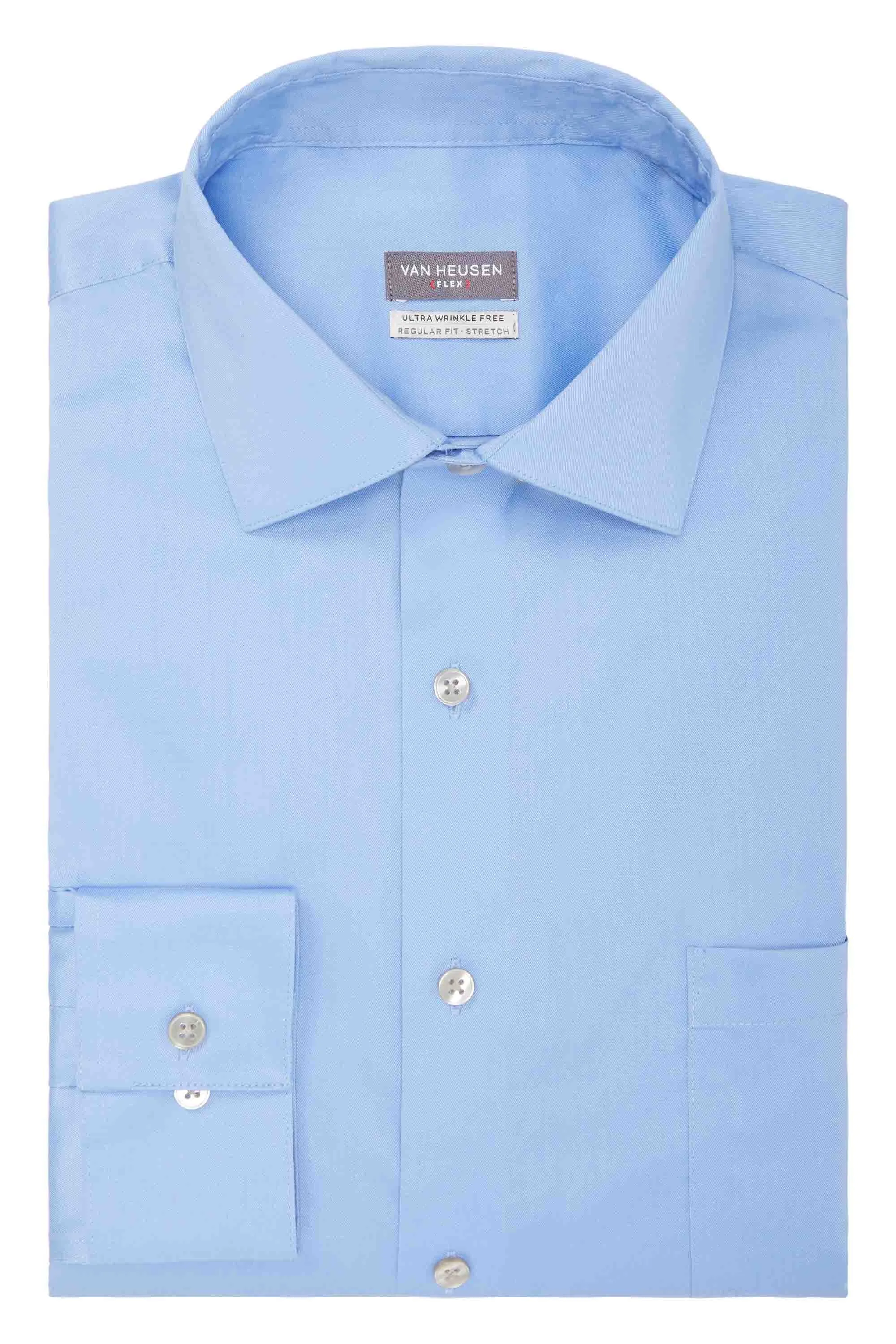#1 Best Seller: Van Heusen Regular Fit Ultra Wrinkle Free Stretch FLEX Solid  Limited Availability!
