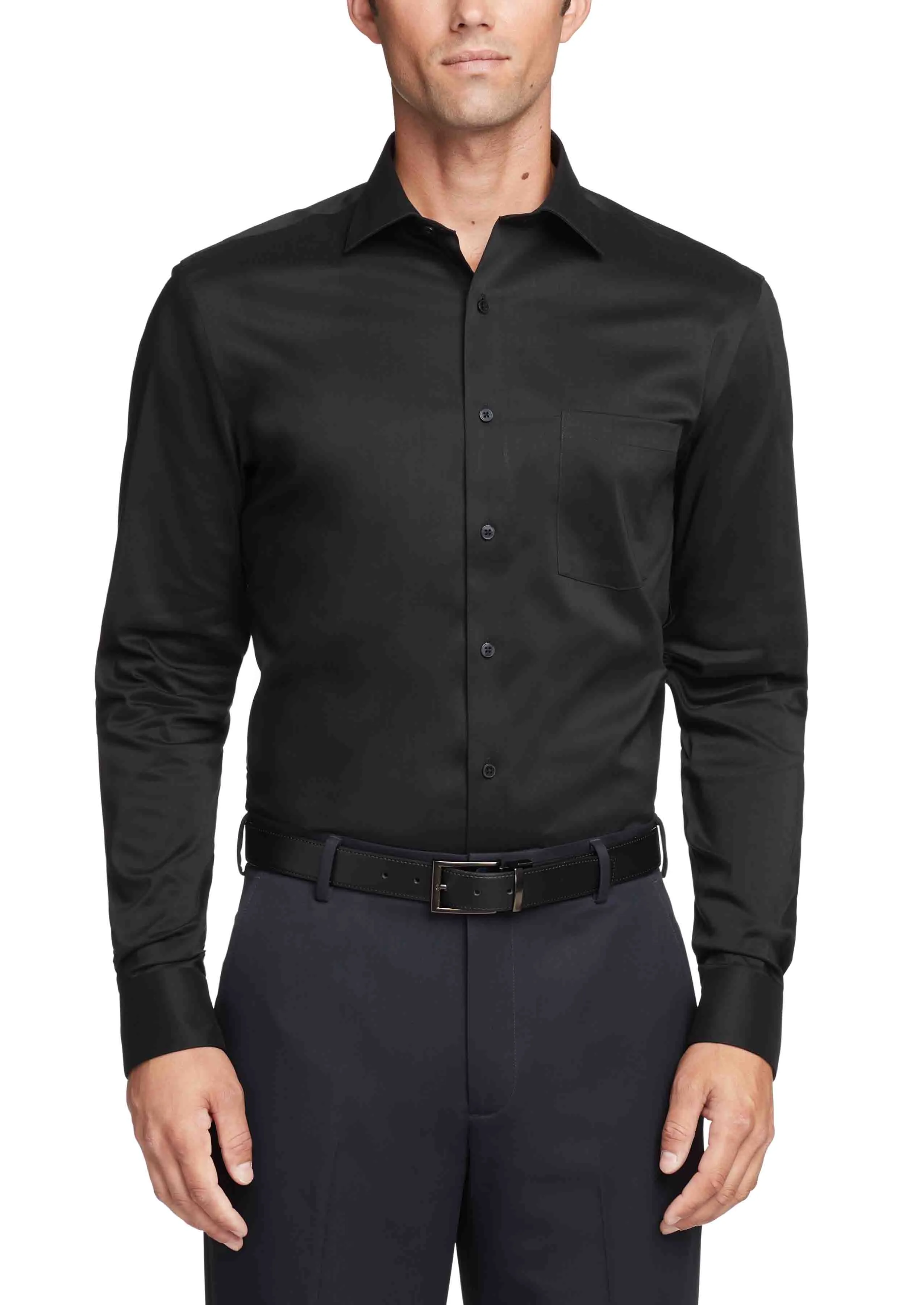 #1 Best Seller: Van Heusen Regular Fit Ultra Wrinkle Free Stretch FLEX Solid  Limited Availability!