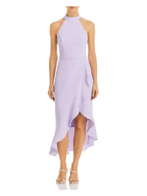 #1 Best Seller: Womens Crepe Ruffled Midi Dress  Almost Gone!