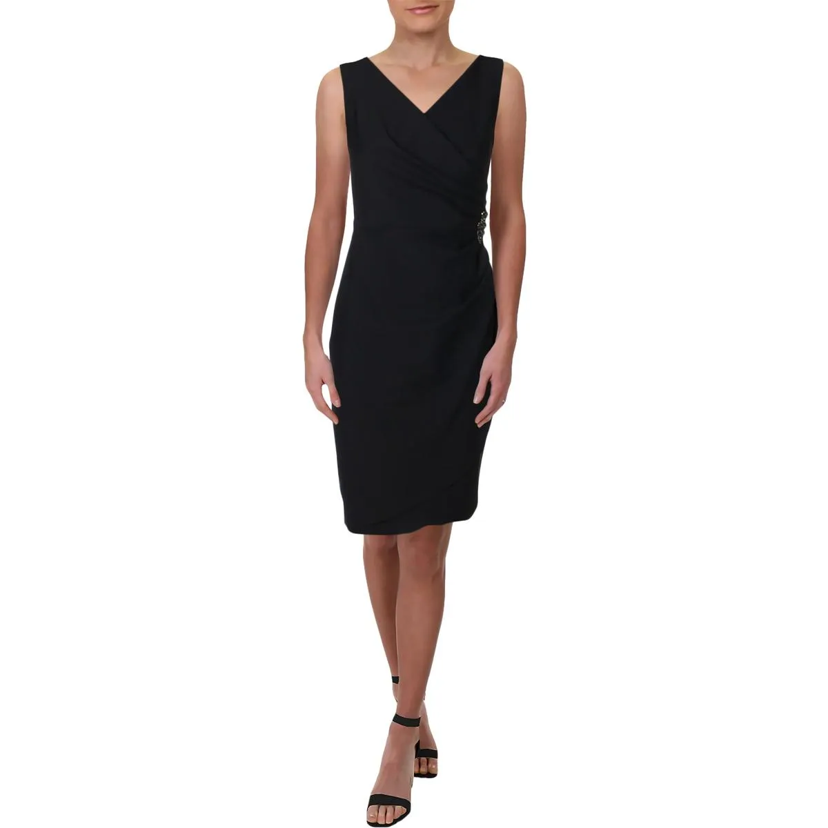 #1 Best Seller: Womens Embellished Faux-Wrap Cocktail And Party Dress  Dont Miss Out!