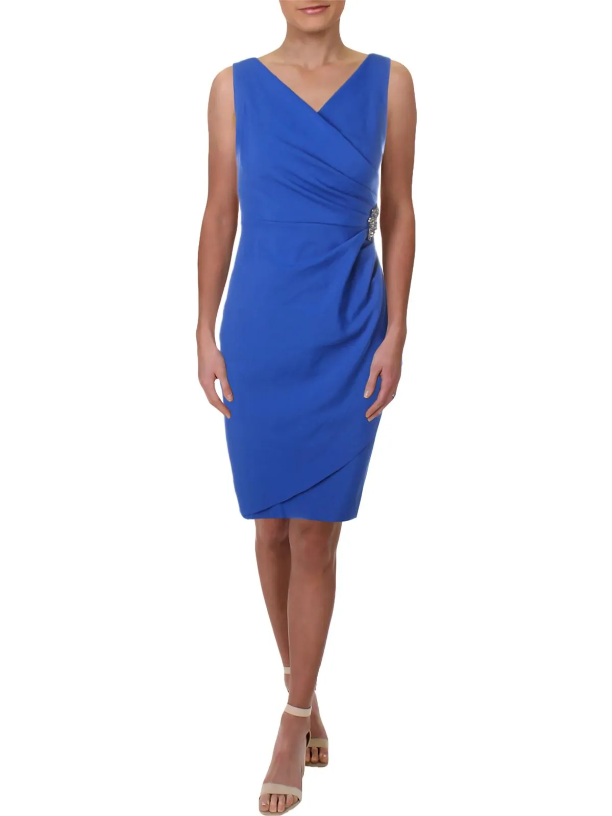 #1 Best Seller: Womens Embellished Faux-Wrap Cocktail And Party Dress  Dont Miss Out!