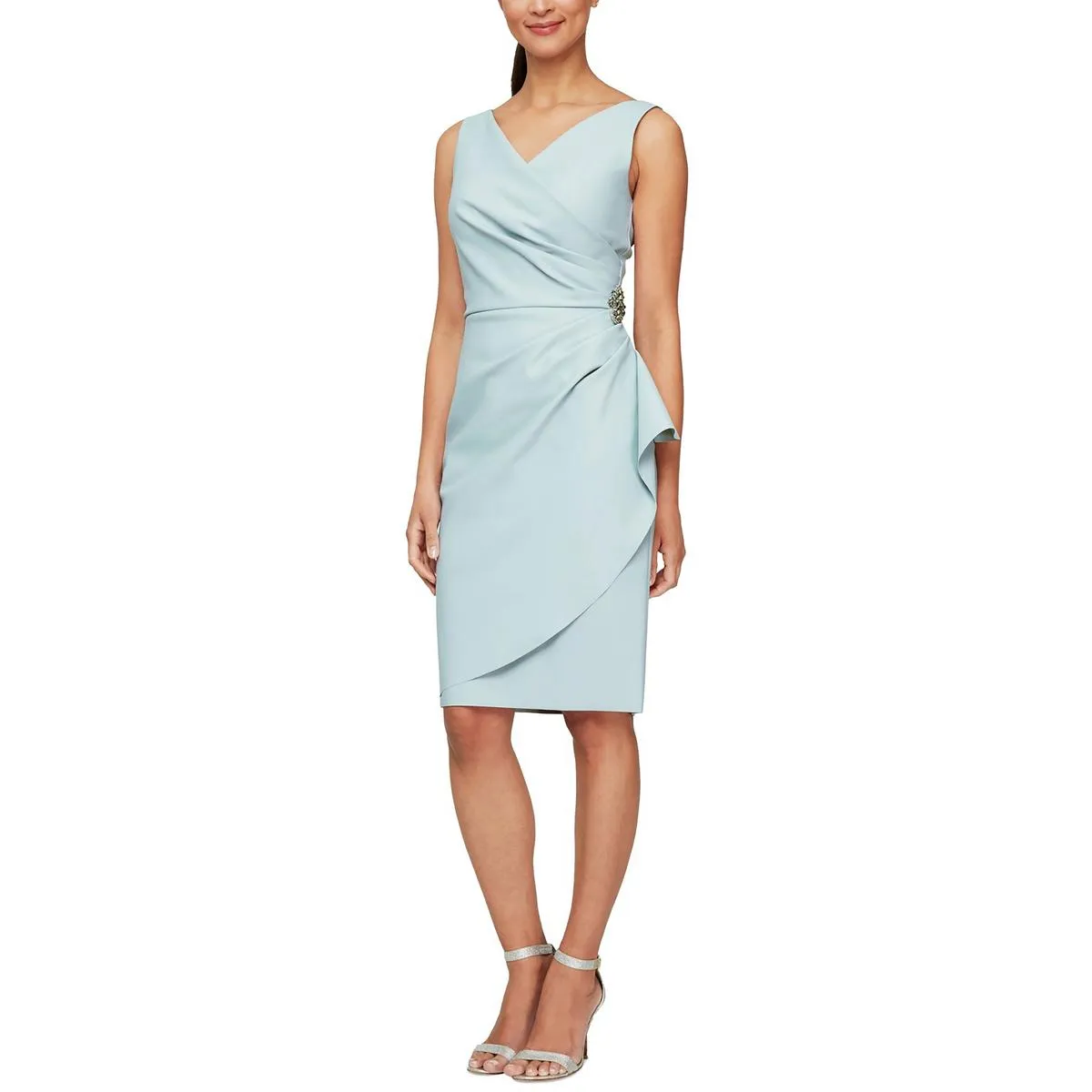 #1 Best Seller: Womens Embellished Faux-Wrap Cocktail And Party Dress  Dont Miss Out!