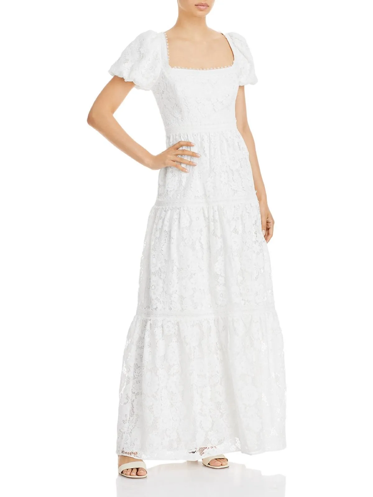 #1 Best Seller: Womens Lace Tiered Evening Dress  Last Chance!