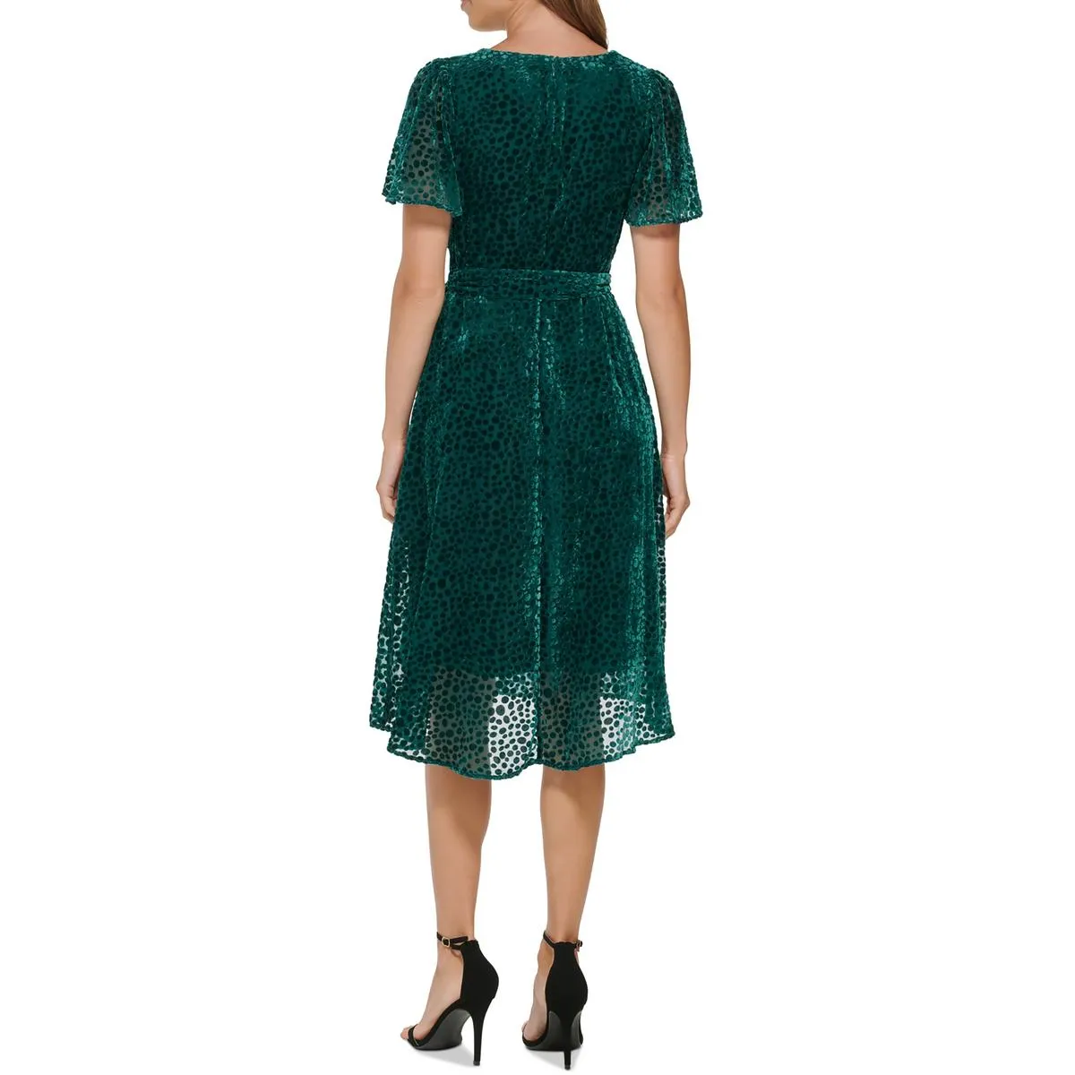 #1 Best Seller: Womens Velvet Knee Wrap Dress  Last Chance!