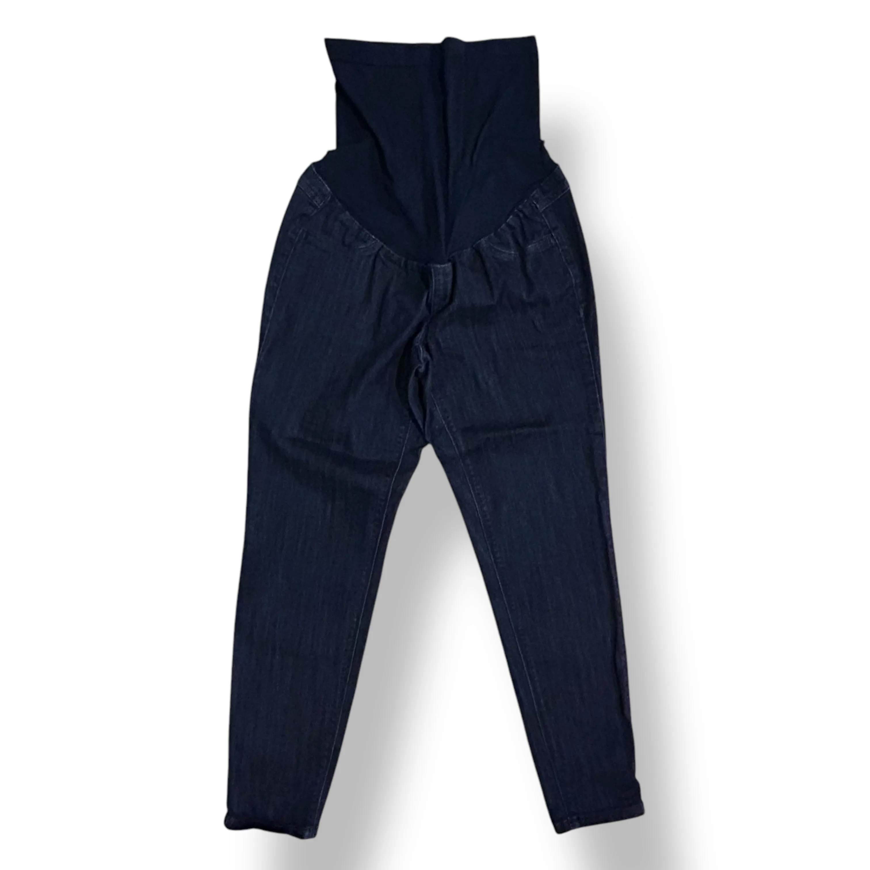 1822 Denim Size M Dark Blue Full Panel Skinny Maternity Jeans