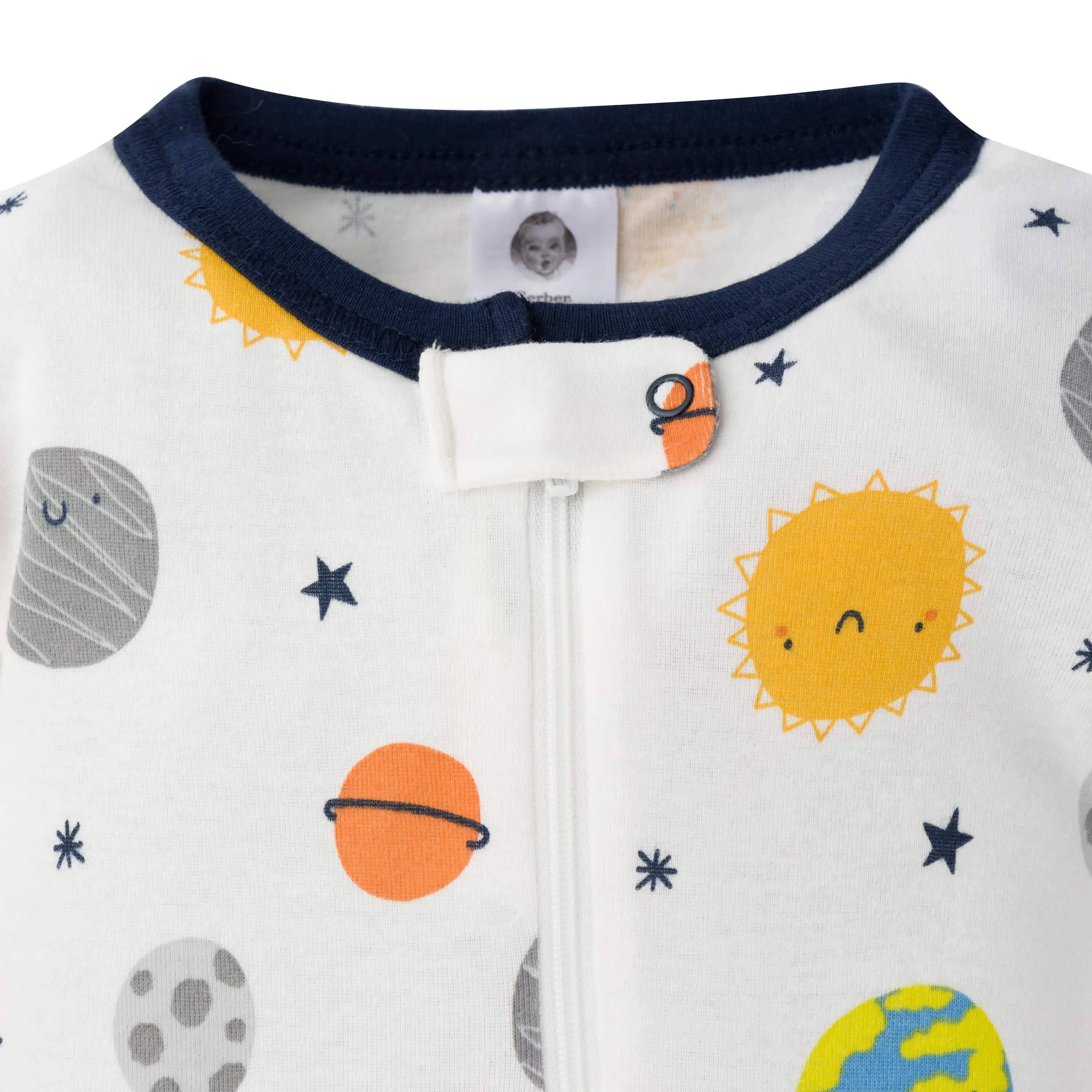 2-Pack Baby & Toddler Boys Earth Snug Fit Footed Cotton Pajamas Gerber Childrenswea