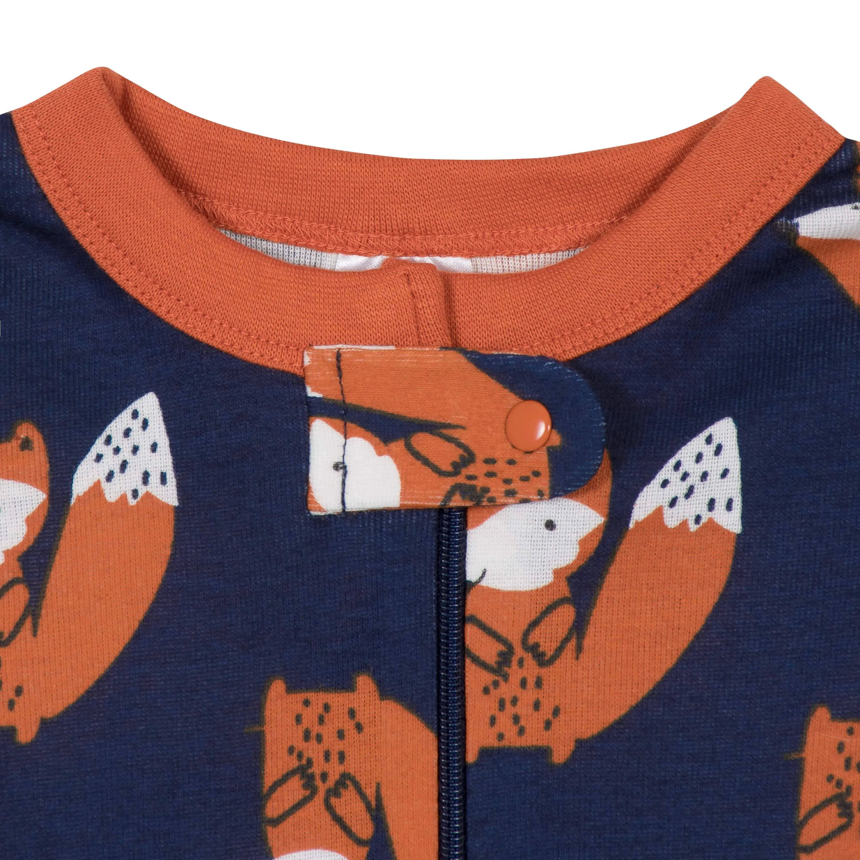 2-Pack Baby & Toddler Boys Fox Snug Fit Footed Cotton Pajamas Gerber Childrenswea