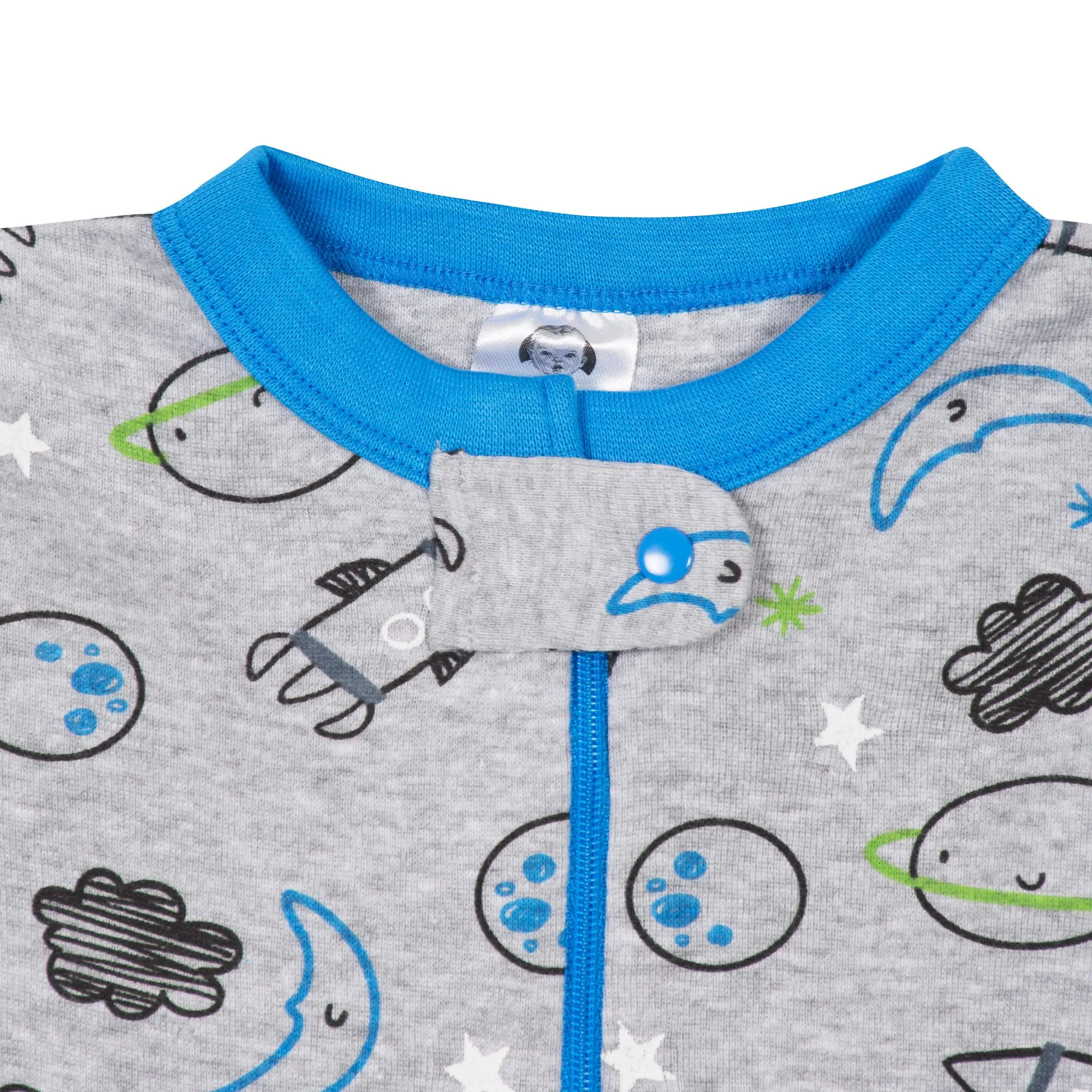 2-Pack Baby & Toddler Boys Space Snug Fit Footed Cotton Pajamas Gerber Childrenswea