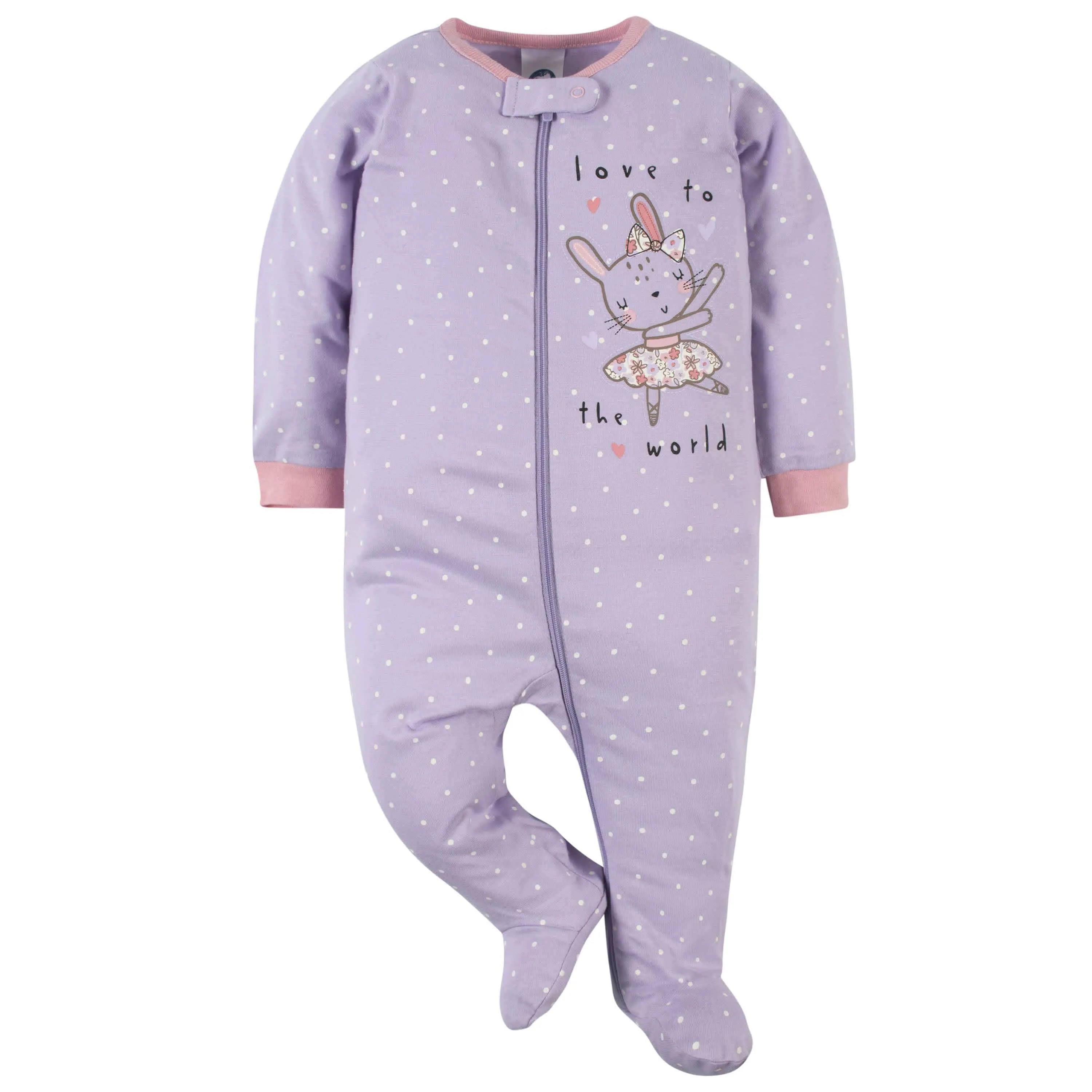 2-Pack Baby Girls Bunny Ballerina Sleep 'N Plays Gerber Childrenswea
