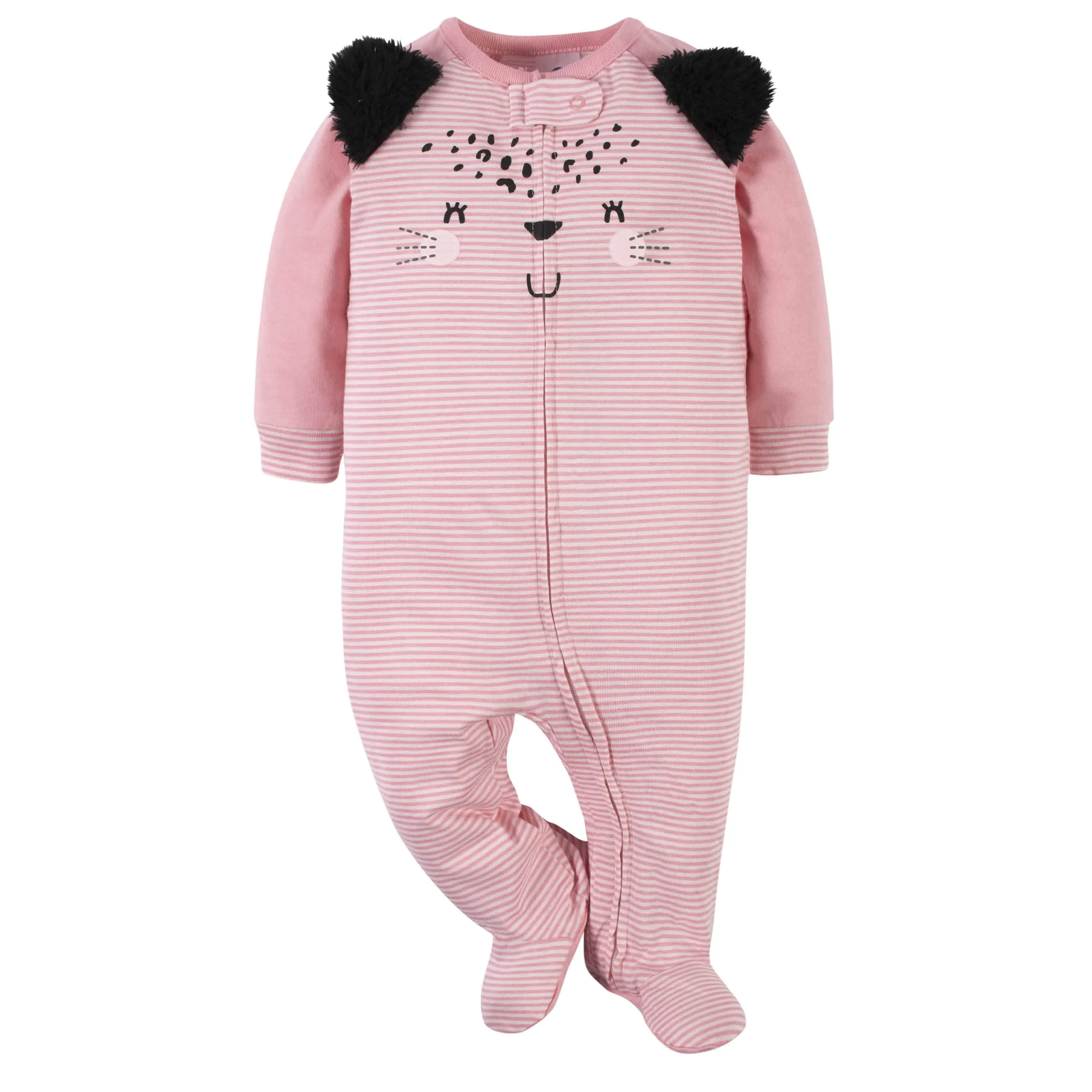 2-Pack Baby Girls Leopard Sleep 'N Plays Gerber Childrenswea