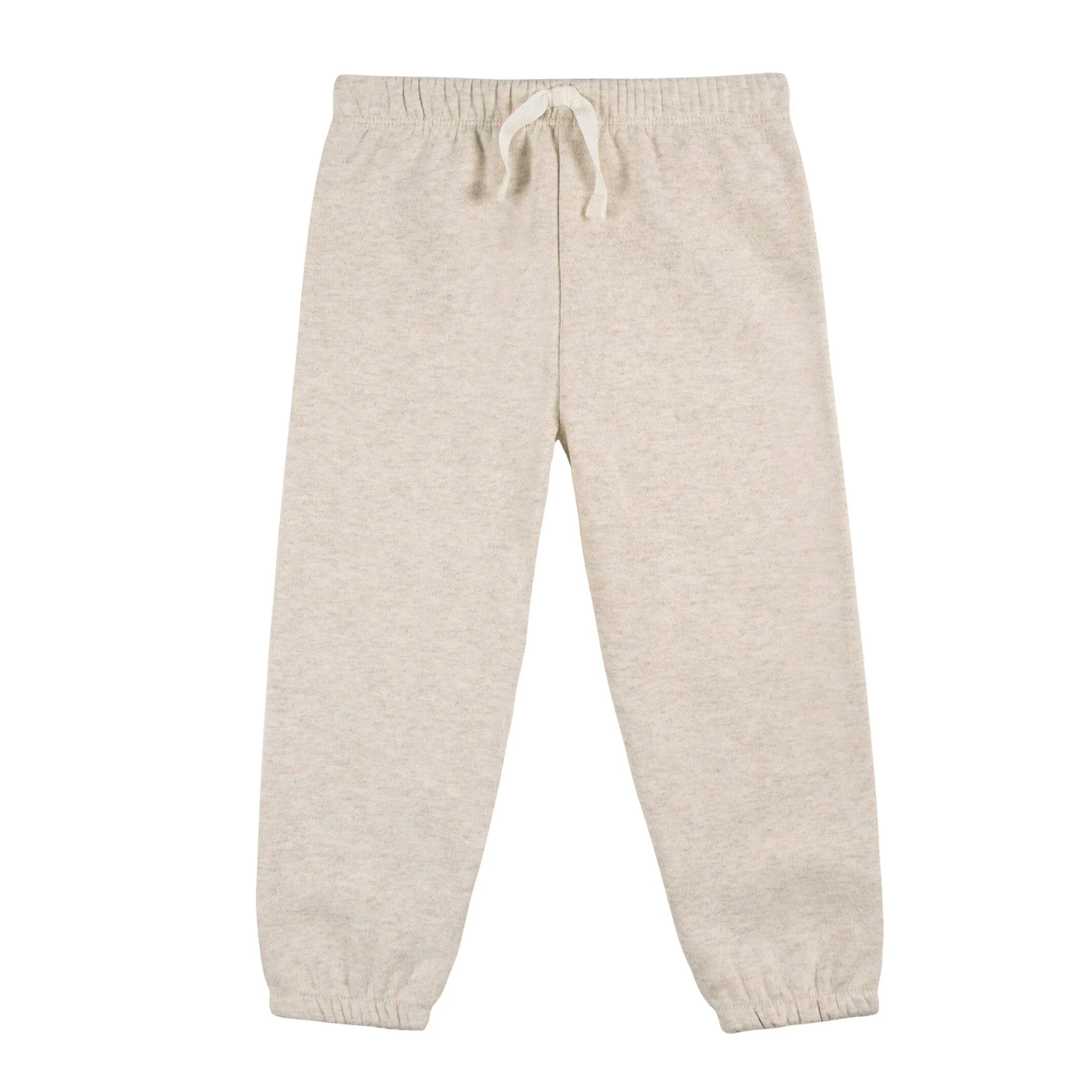 2-Piece Infant & Toddler Neutral Oatmeal Heather Sweatshirt & Pant Set Gerber Childrenswea
