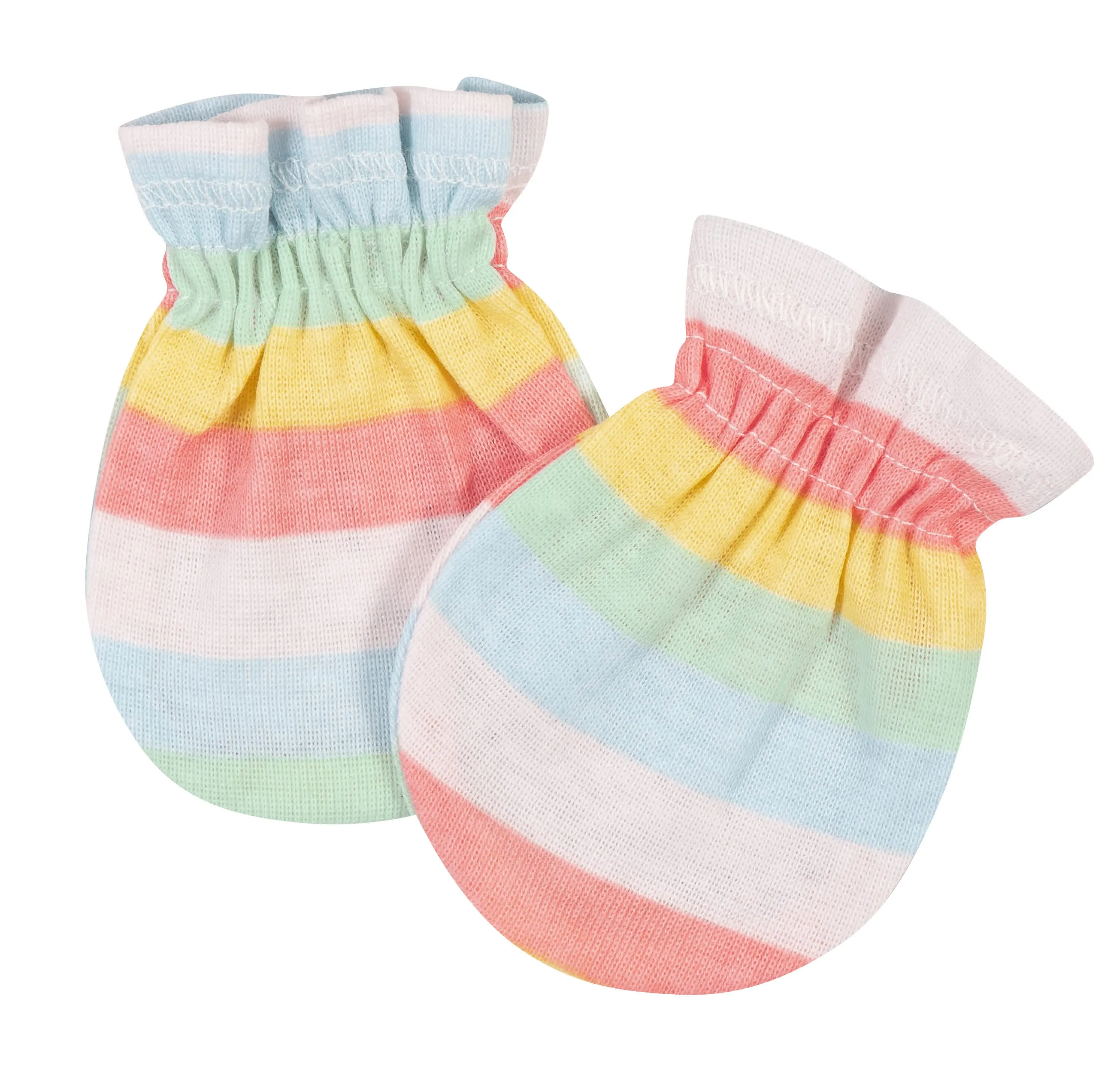 3-Pack Baby Girls Rainbow No Scratch Mittens Gerber Childrenswea