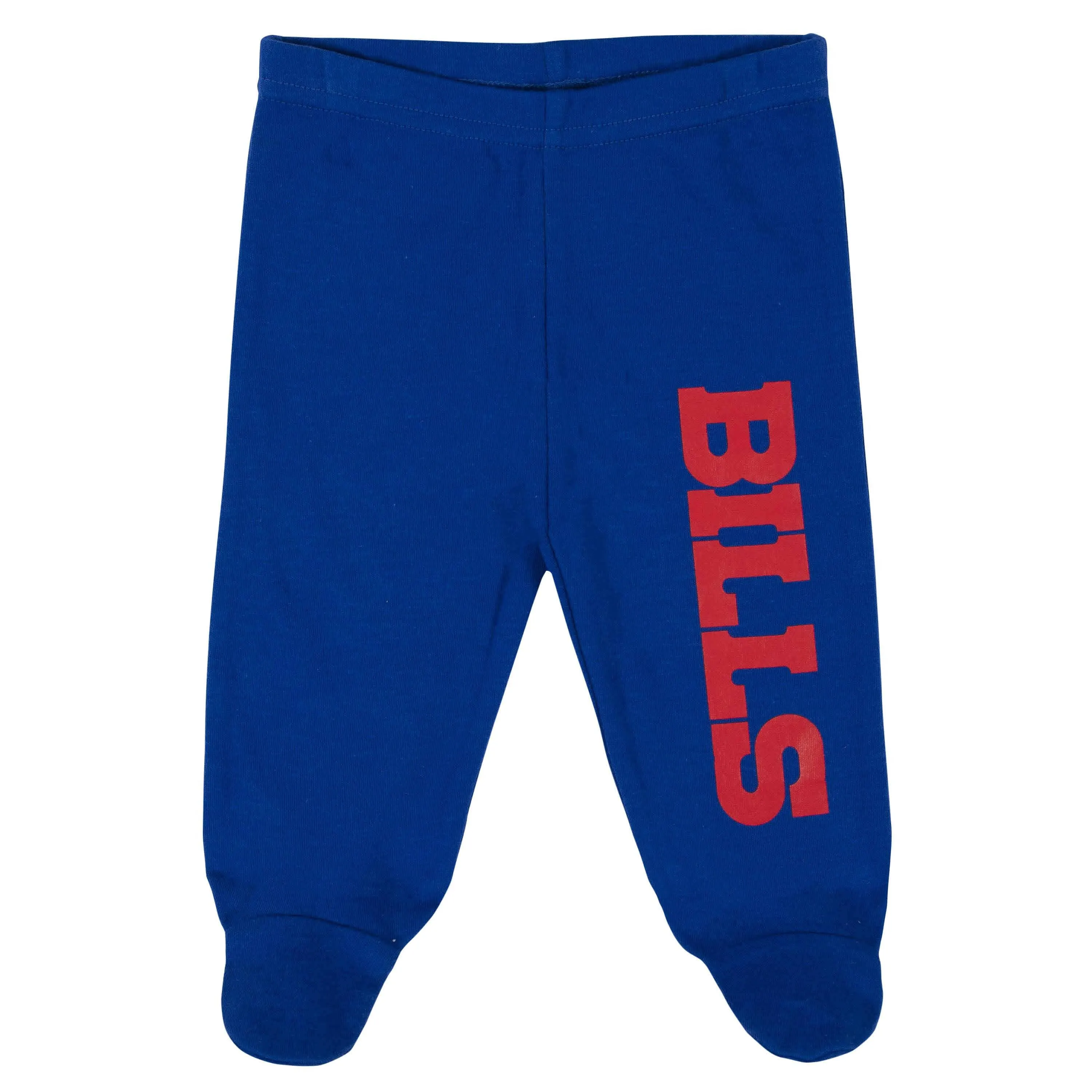 3-Piece Baby Boys Buffalo Bills Long Sleeve Bodysuit, Footed Pant, and Cap Set Gerber Childrenswea