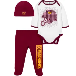 3-Piece Baby Boys Commanders Bodysuit, Footed Pant, & Cap Set Gerber Childrenswea