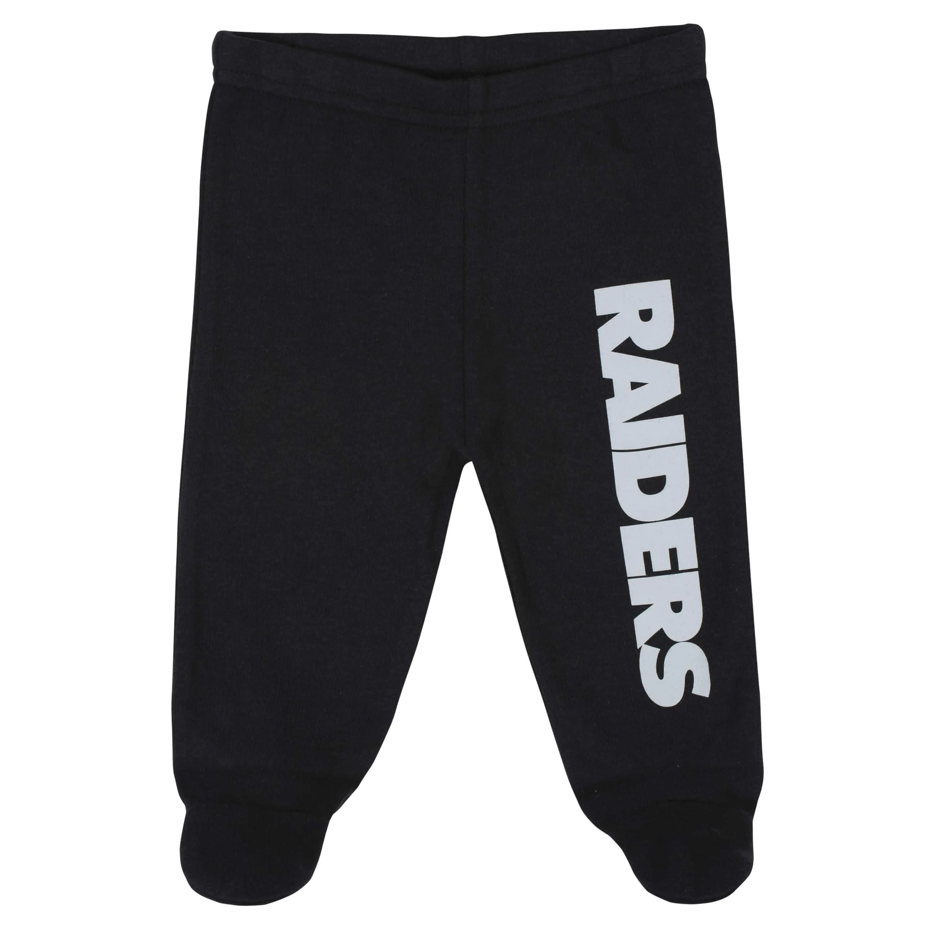 3-Piece Baby Boys Las Vegas Raiders Bodysuit, Footed Pant, and Cap Set Gerber Childrenswea