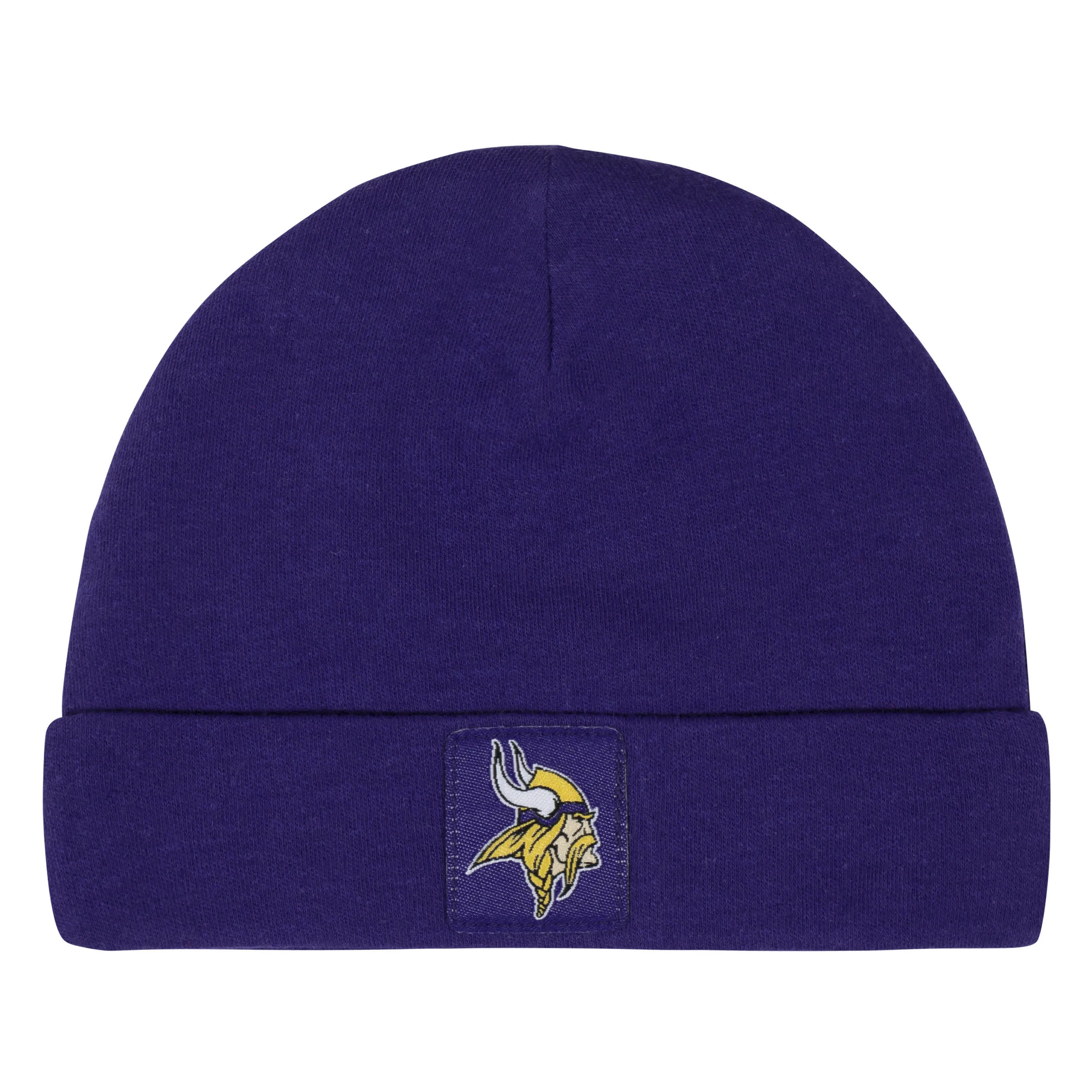 3-Piece Baby Boys Minnesota Vikings Bodysuit, Footed Pant, and Cap Set Gerber Childrenswea