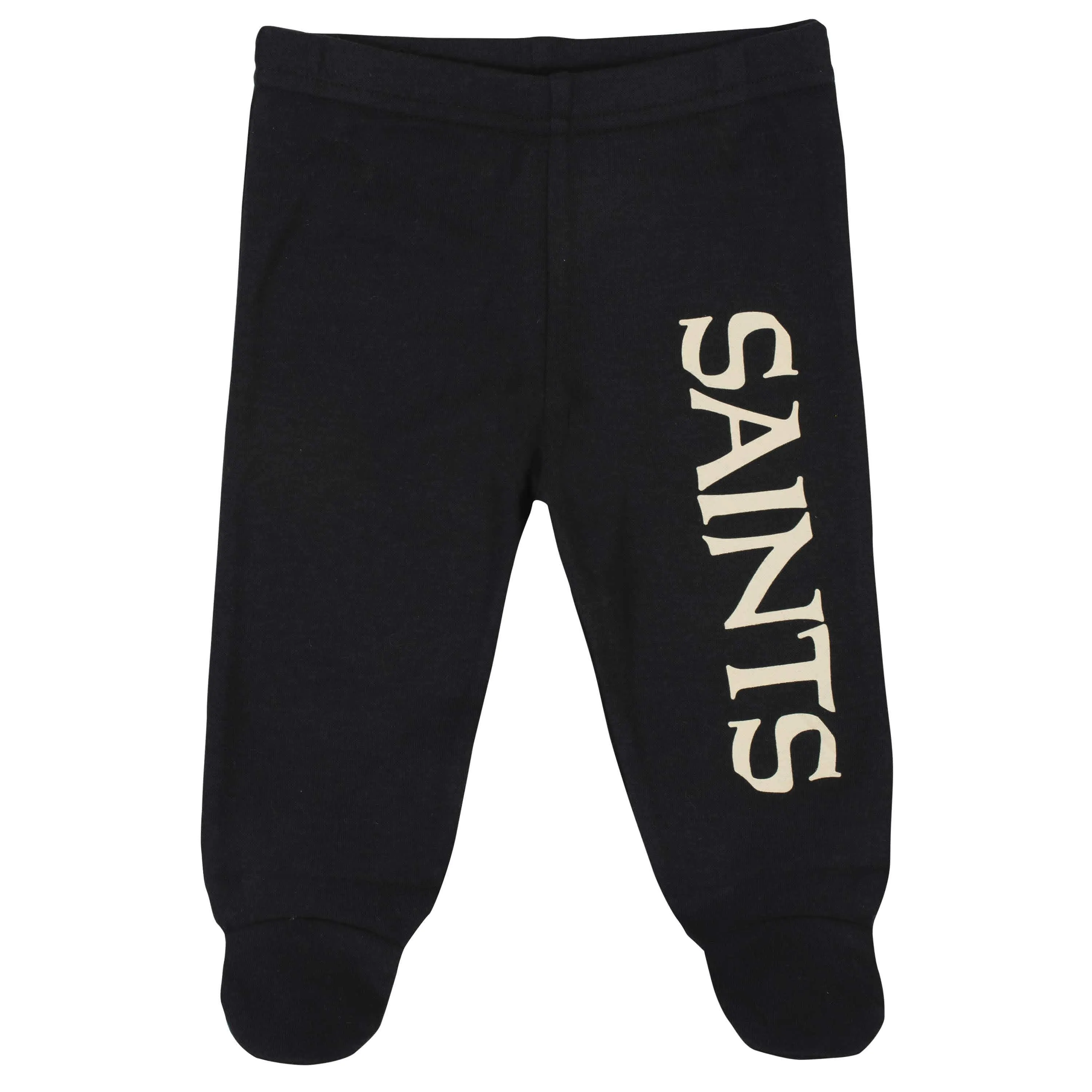 3-Piece Baby Boys New Orleans Saints Bodysuit, Footed Pant, and Cap Set Gerber Childrenswea