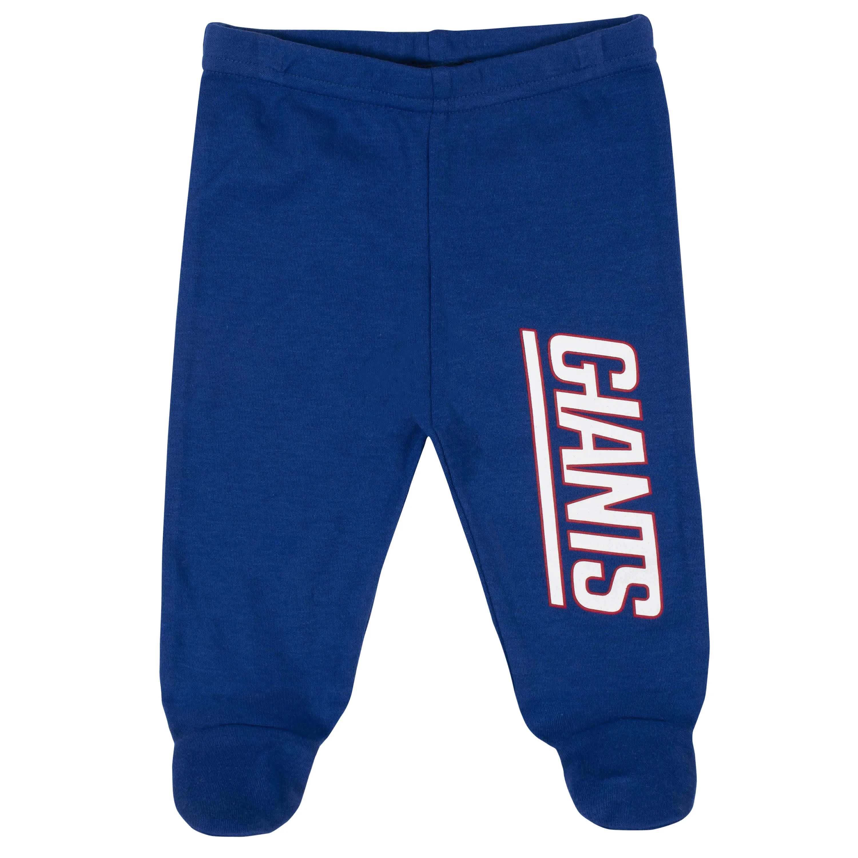 3-Piece Baby Boys New York Giants Bodysuit, Footed Pant, and Cap Set Gerber Childrenswea